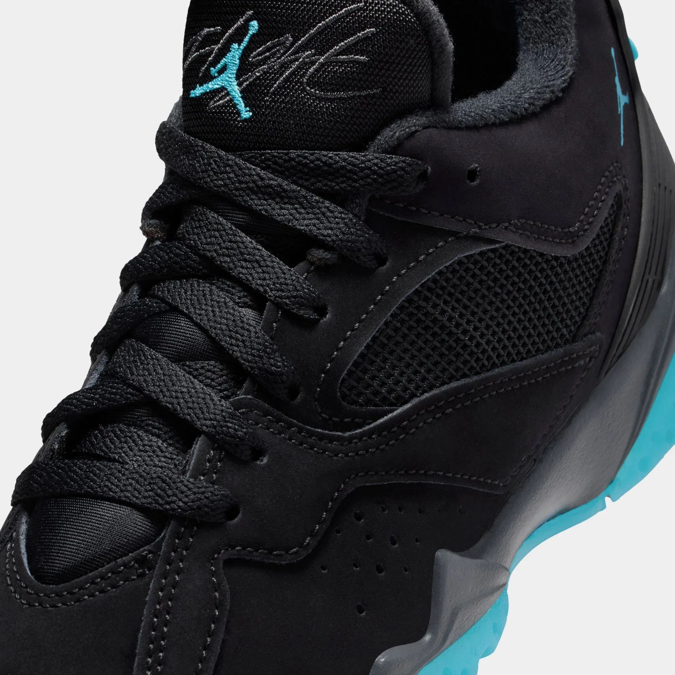 Air Jordan MVP 92 Gamma Blue Grade School Basketball Shoes (Black/Gamma Blue/Anthracite)