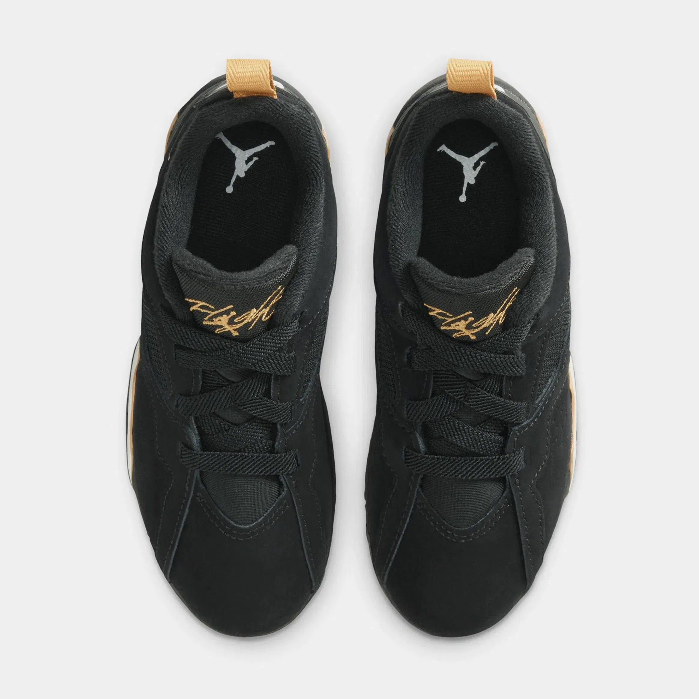 Air Jordan MVP 92 Preschool Basketball Shoes (Black/Metallic Gold/Sail)