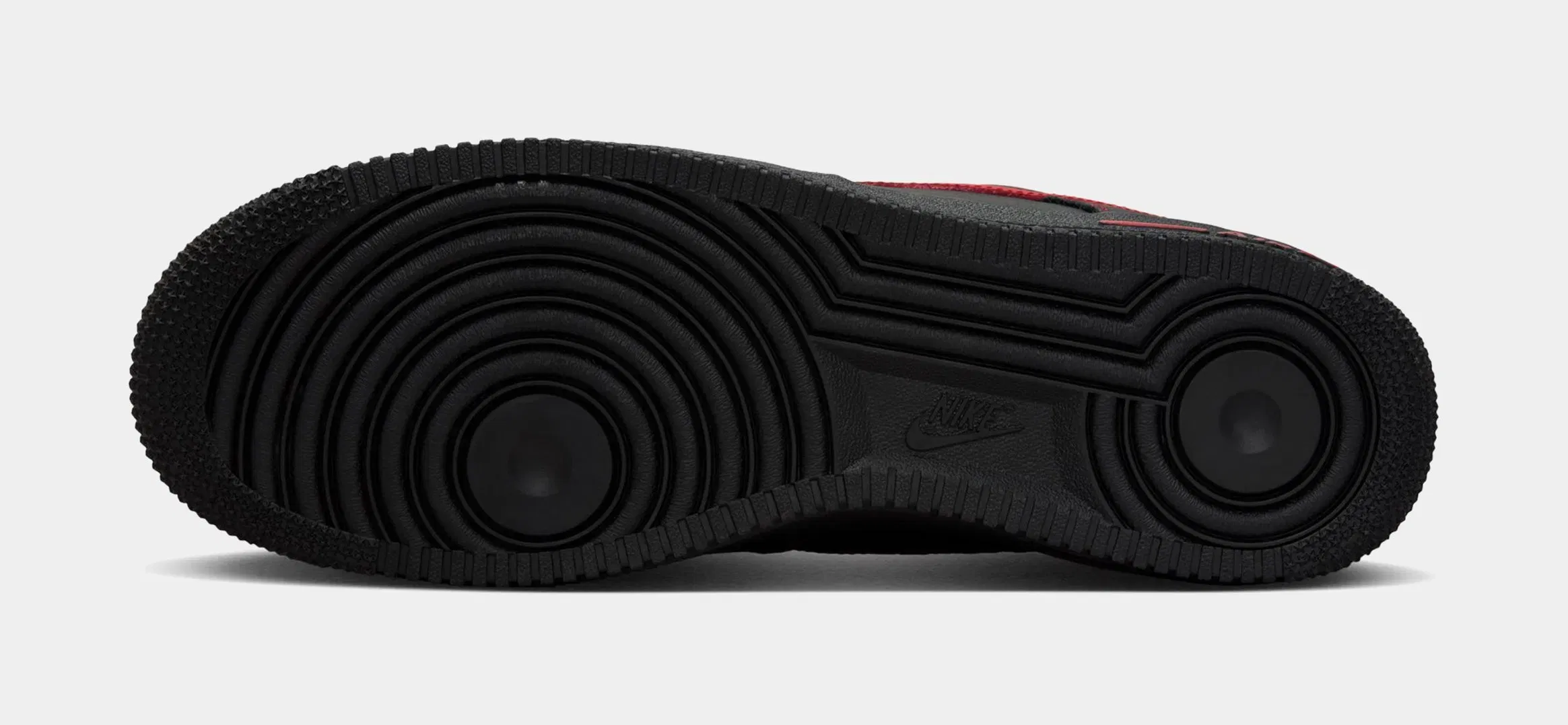 Nike Air Force 1 Low '07 LV8 Bred Mens Lifestyle Shoes (Black/Black/University Red)
