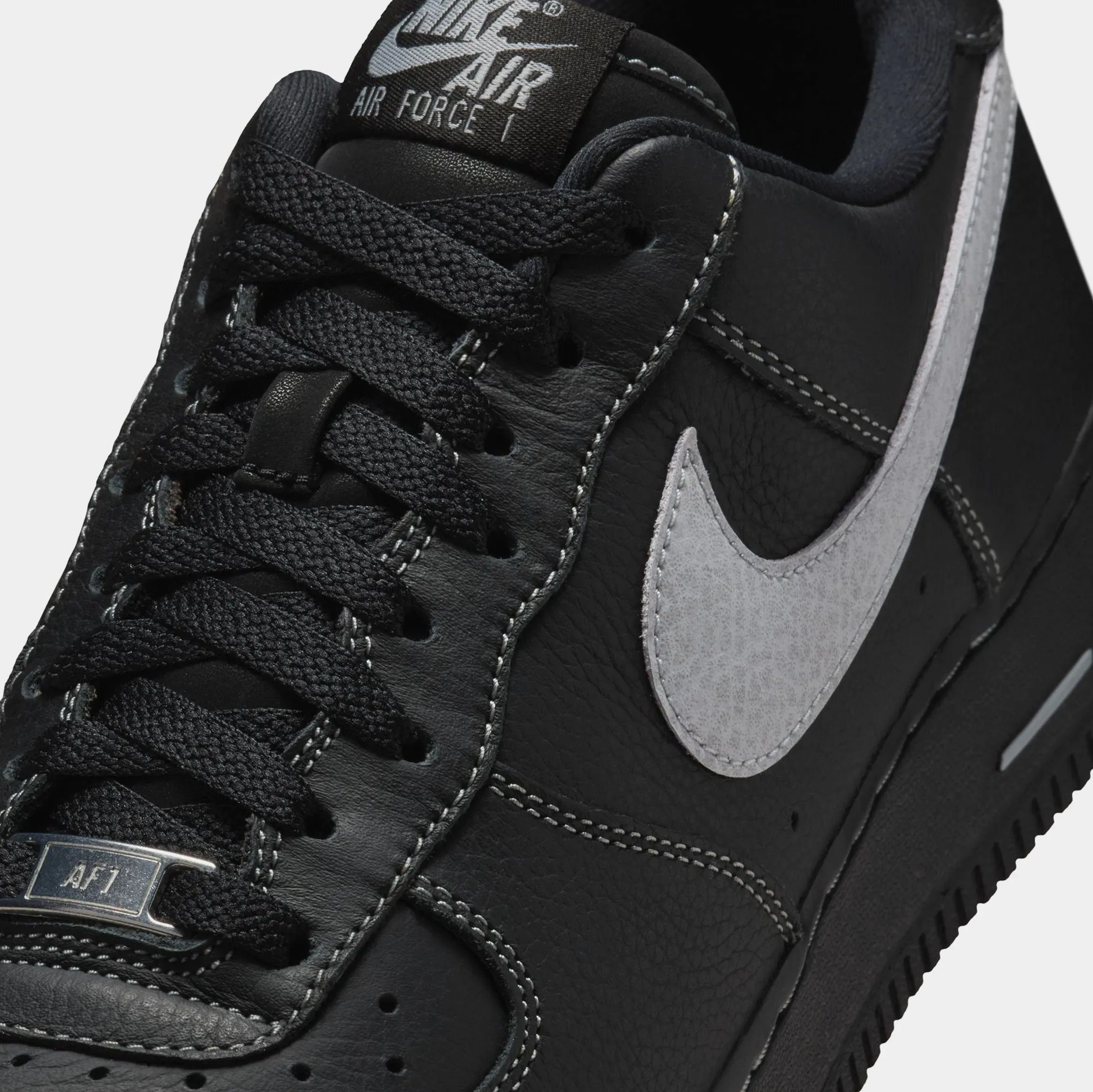 Nike Air Force 1 07 Mens Lifestyle Shoes (Black/Wolf Grey/Black/Black)