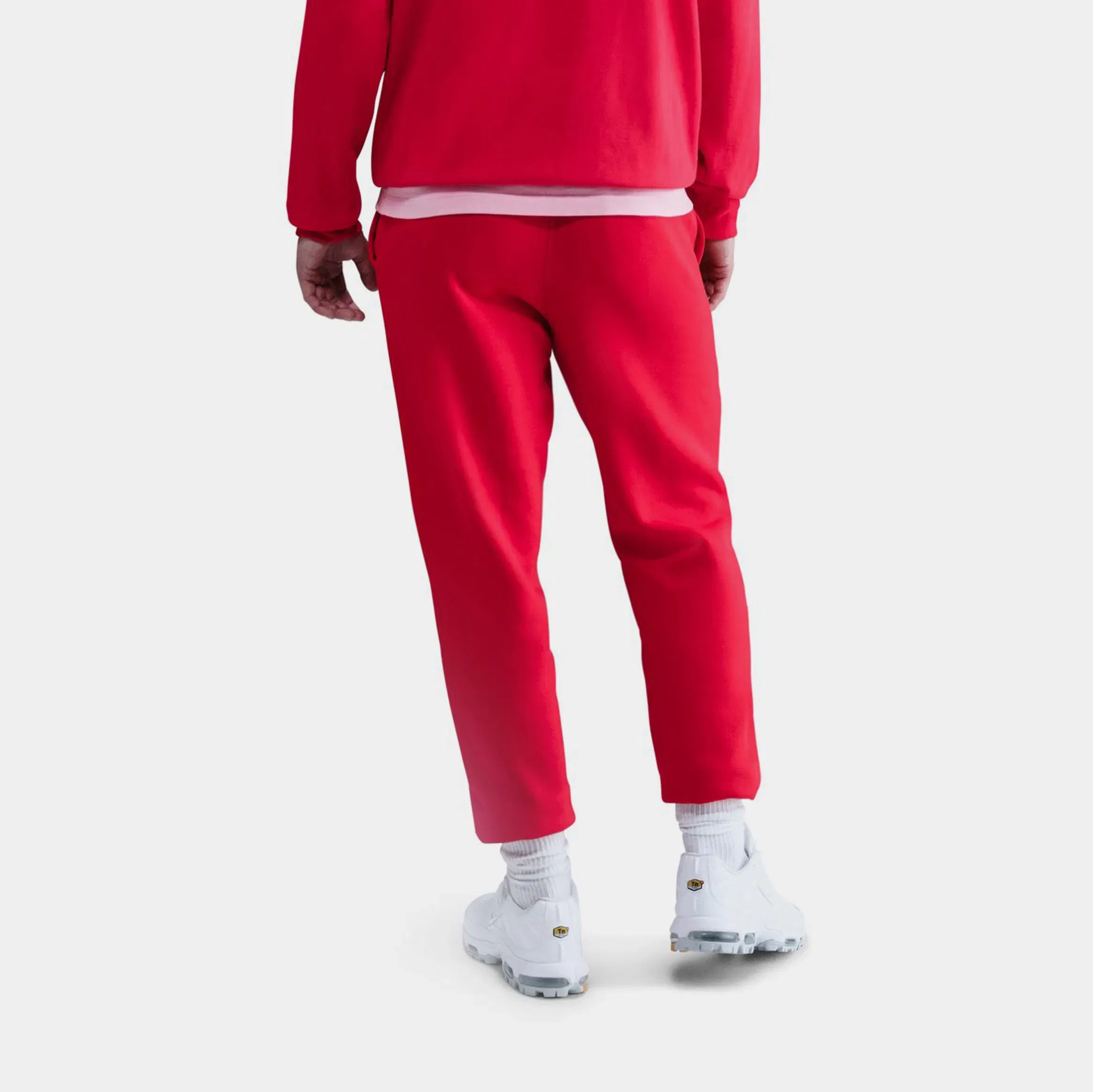 Nike NSW Club Fleece Mens Joggers (Red/White)