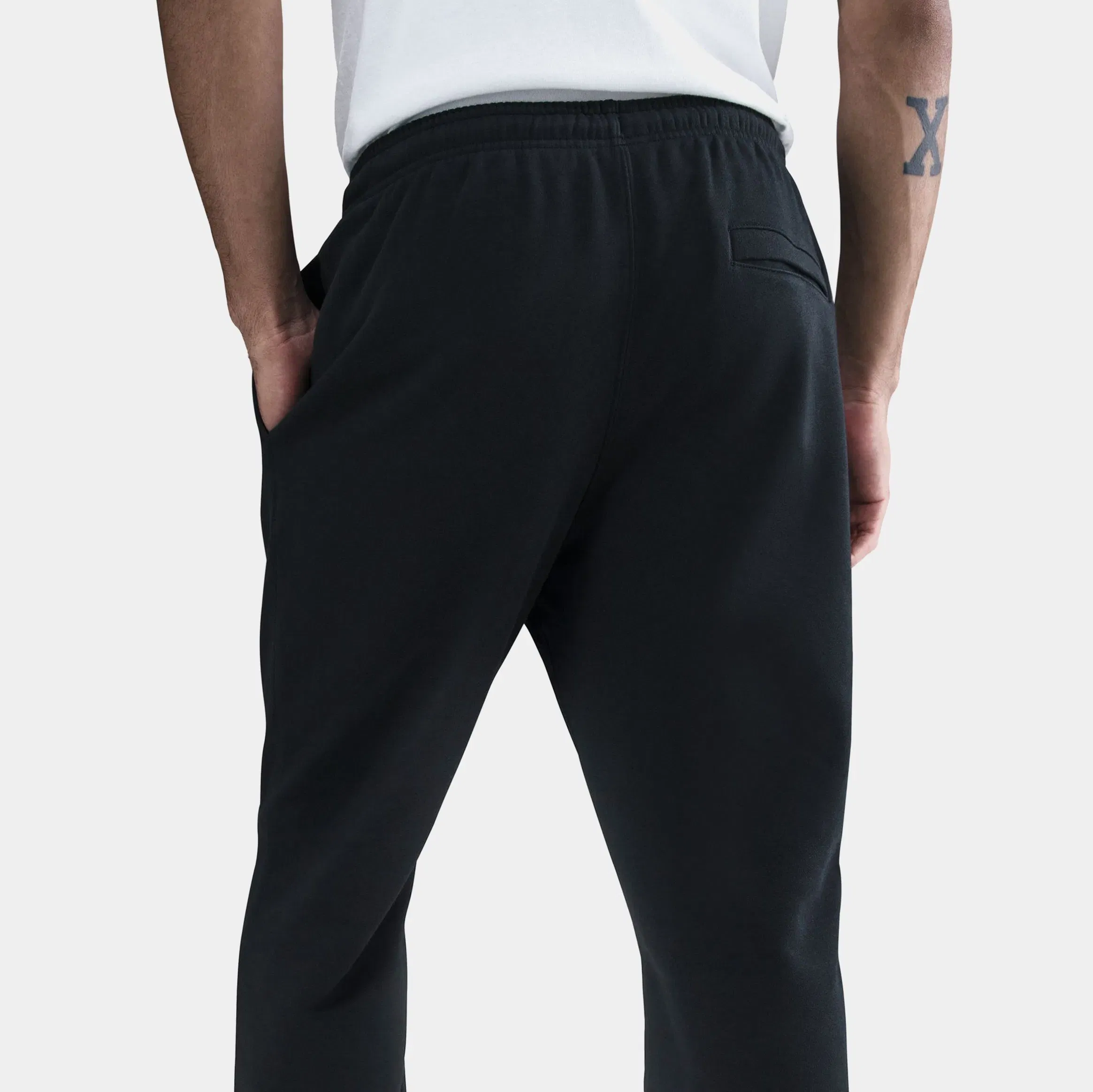 Nike Club Fleece Jogger Mens Pants (Black/Black/White)