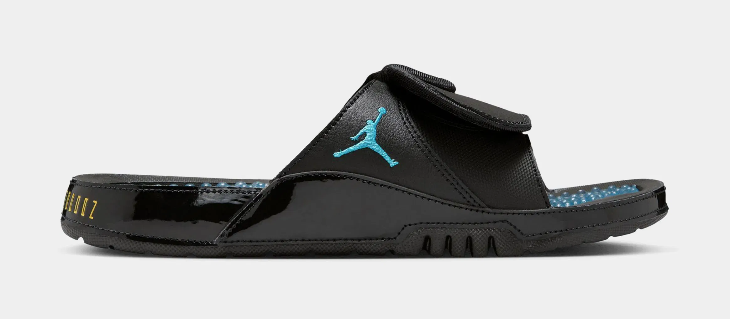 Air Jordan Hydro XI Retro Slide Mens Sandals (Black/Varsity Maize/Gamma Blue)