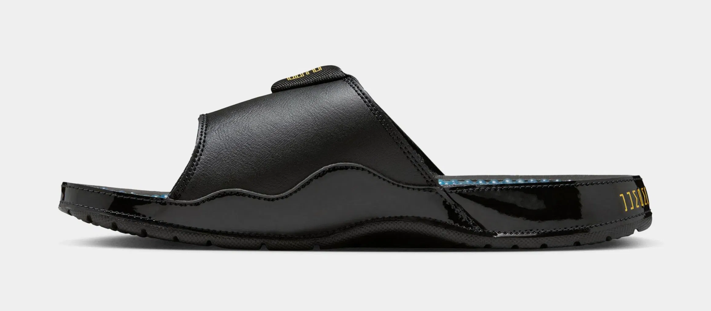 Air Jordan Hydro XI Retro Slide Mens Sandals (Black/Varsity Maize/Gamma Blue)