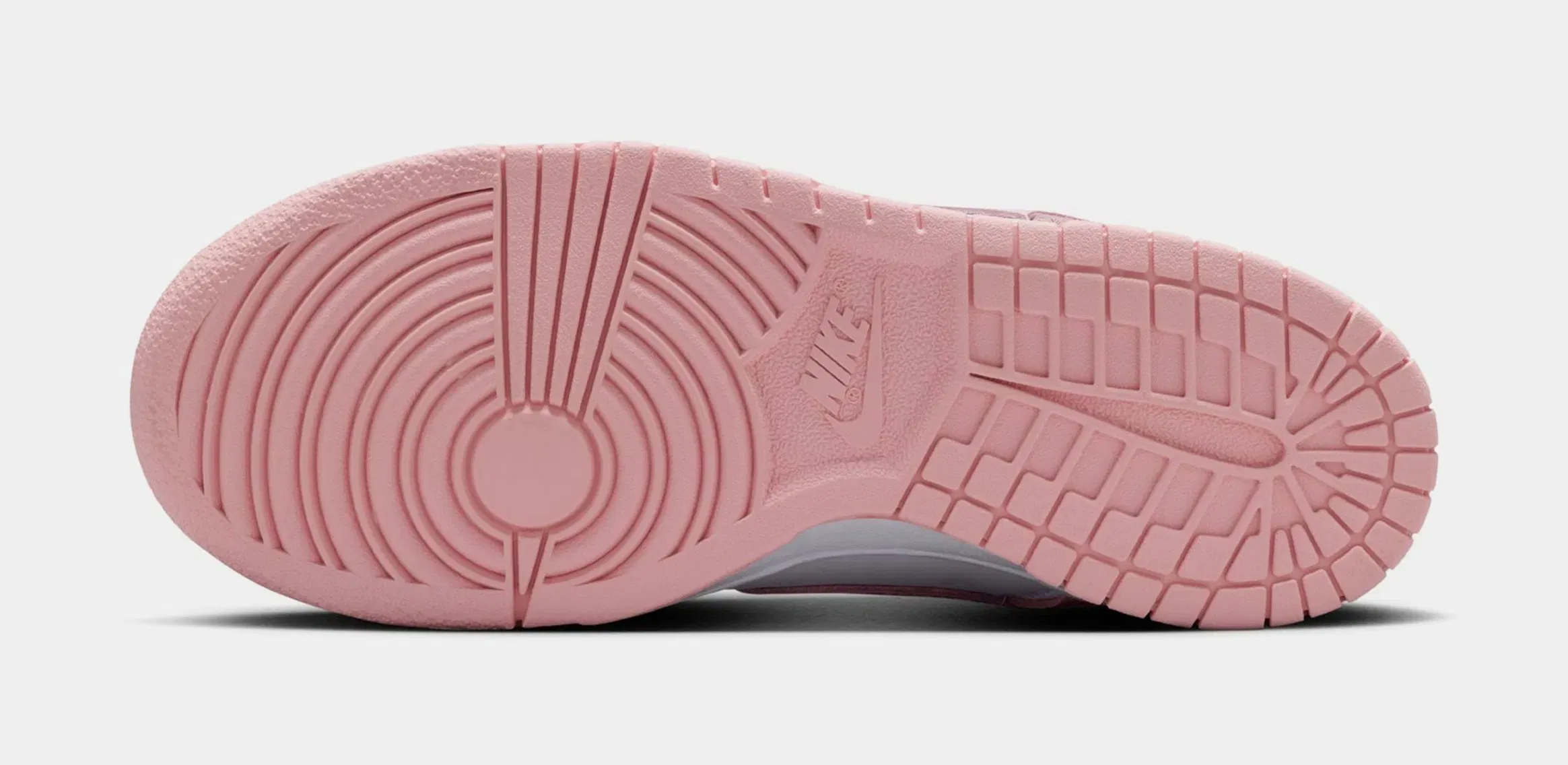 Nike Dunk Low Grade School Lifestyle Shoes (White/Medium Soft Pink/White/White)