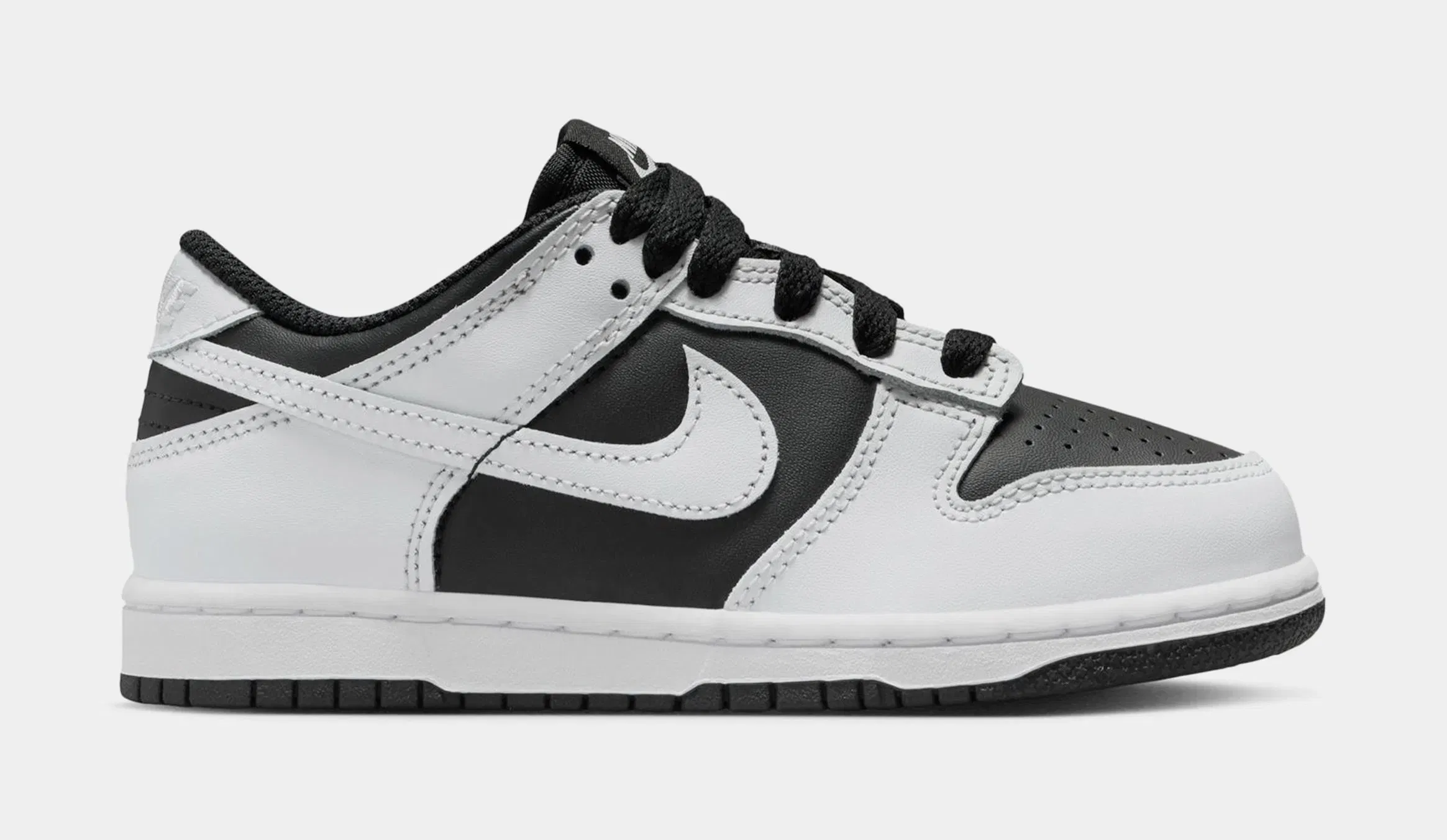 Nike Dunk Low Preschool Lifestyle Shoes (Black/Platinum Tint/White)