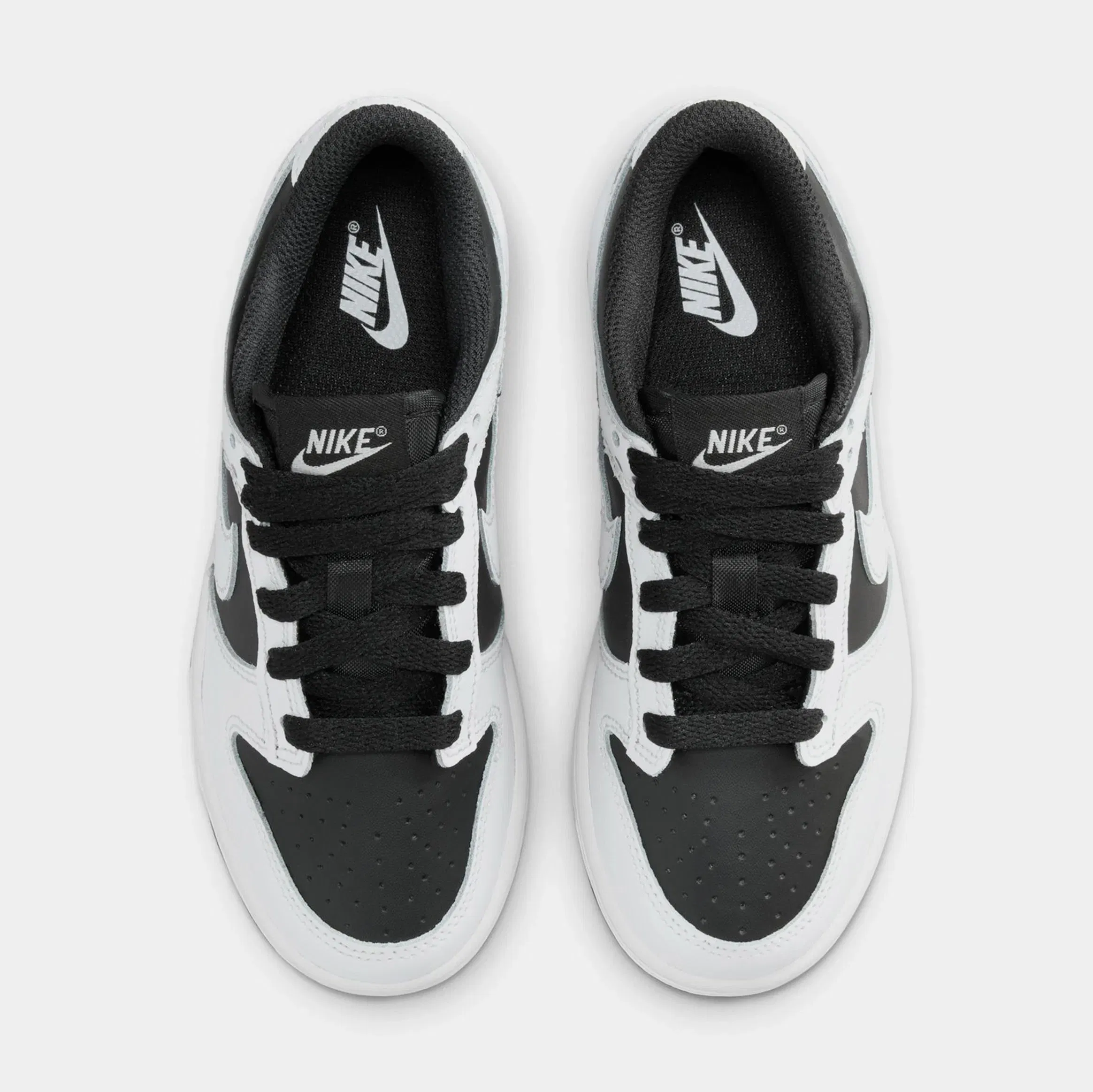 Nike Dunk Low Preschool Lifestyle Shoes (Black/Platinum Tint/White)
