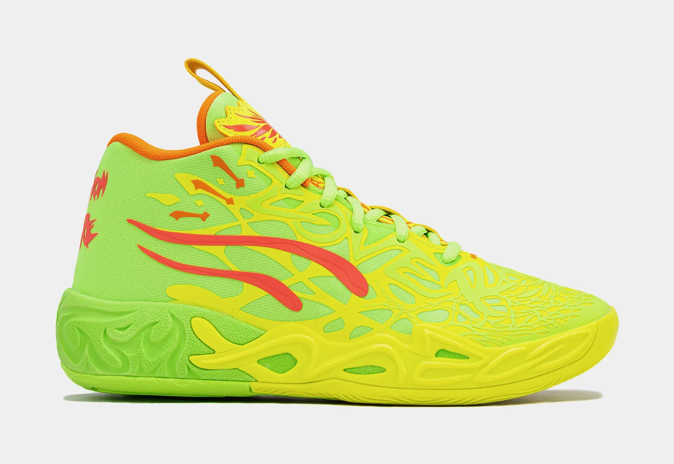 Puma MB.04 Grade School Basketball Shoes (Green/Yellow)