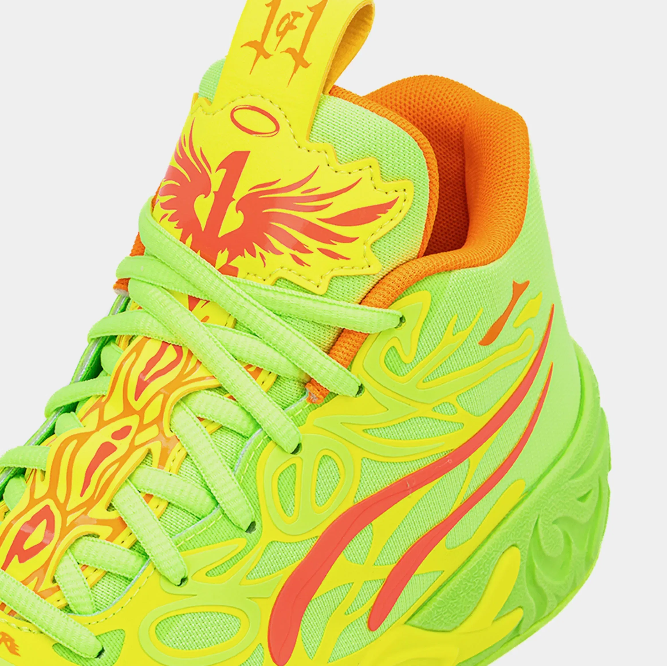 Puma MB.04 Grade School Basketball Shoes (Green/Yellow)