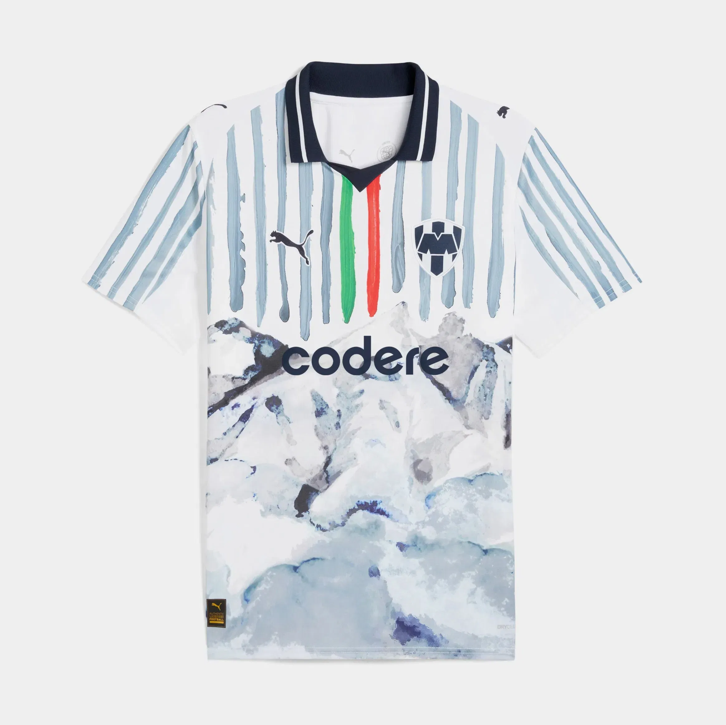 Puma Kidsuper Striped World Cup Away Womens Jersey (White/Navy)