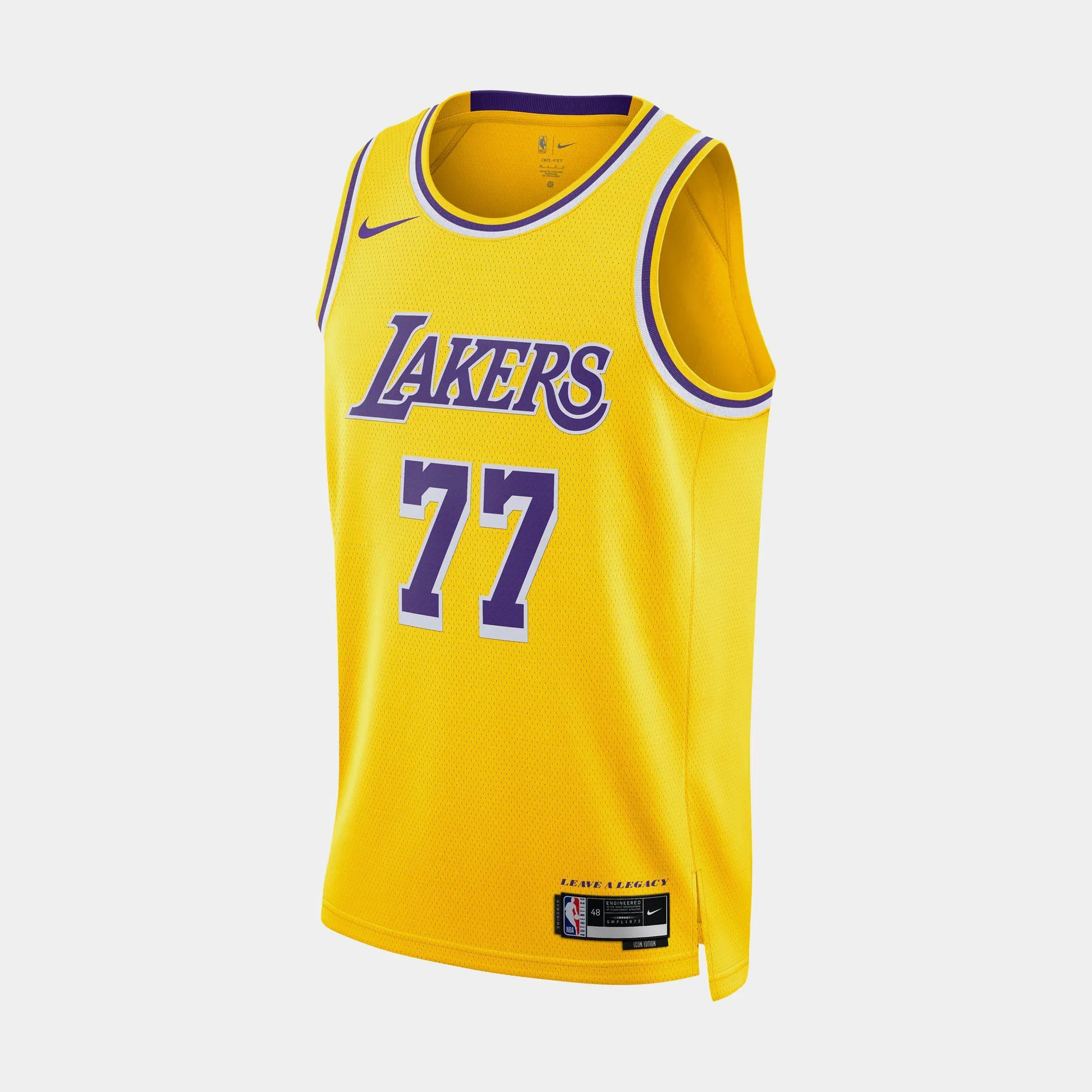 Nike Los Angeles Lakers Icon Edition Luka Doncic Mens Jersey (Yellow/Purple)
