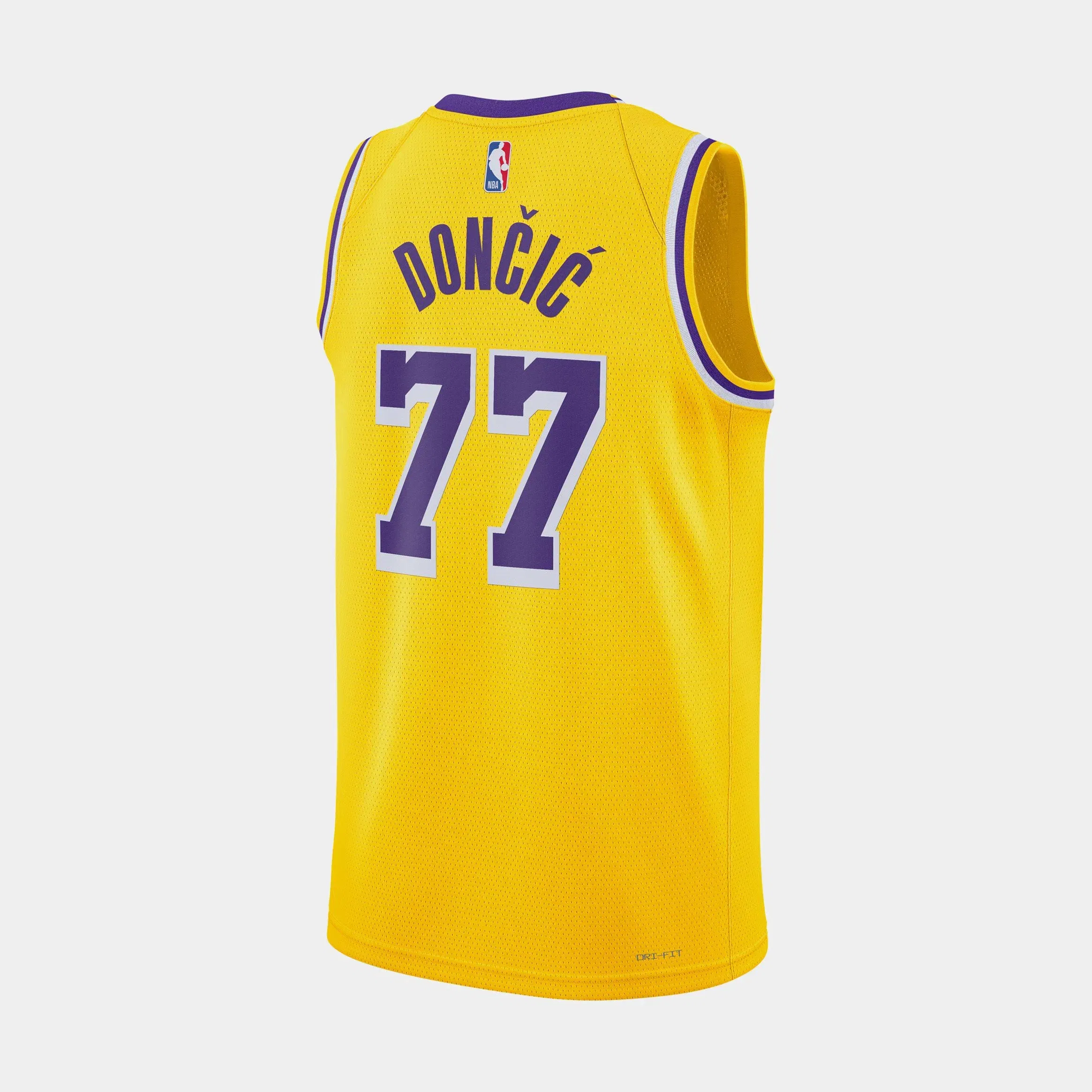 Nike Los Angeles Lakers Icon Edition Luka Doncic Mens Jersey (Yellow/Purple)