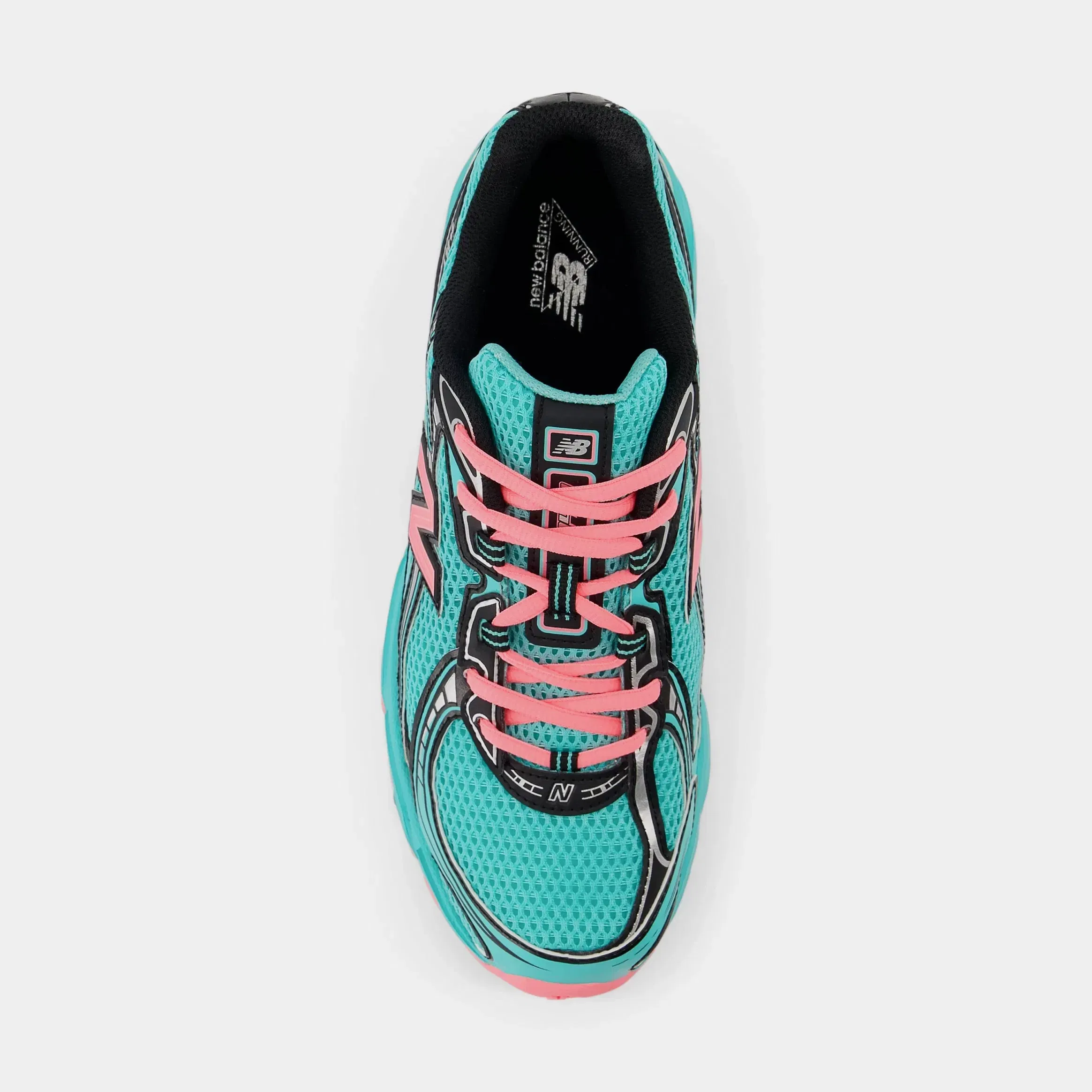 NEWBALANCE 740v2 Mens Running Shoes (Cyber Jade/Black/Pink)