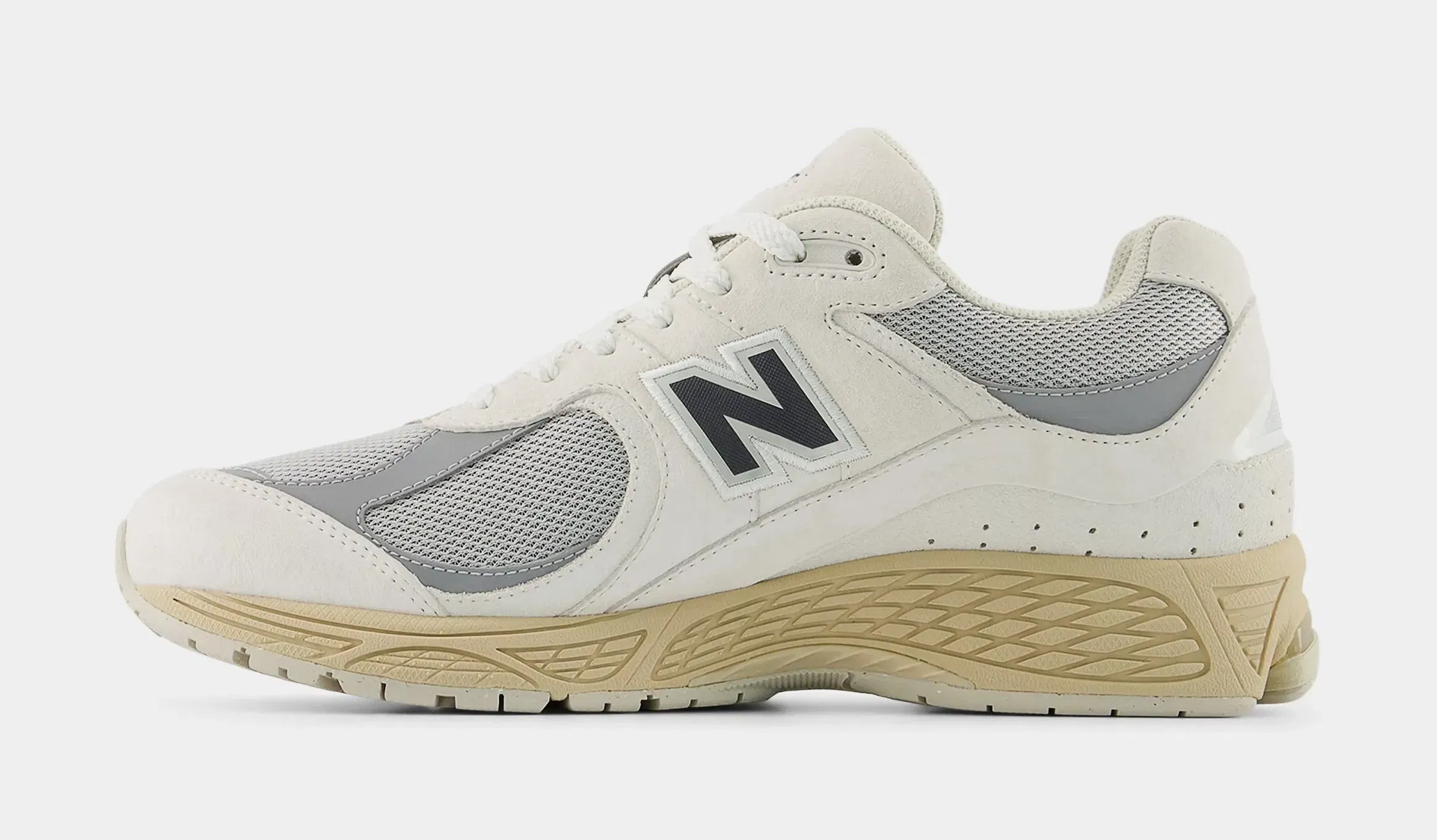 NEWBALANCE 2002R Mens Running Shoes (White/Beige)