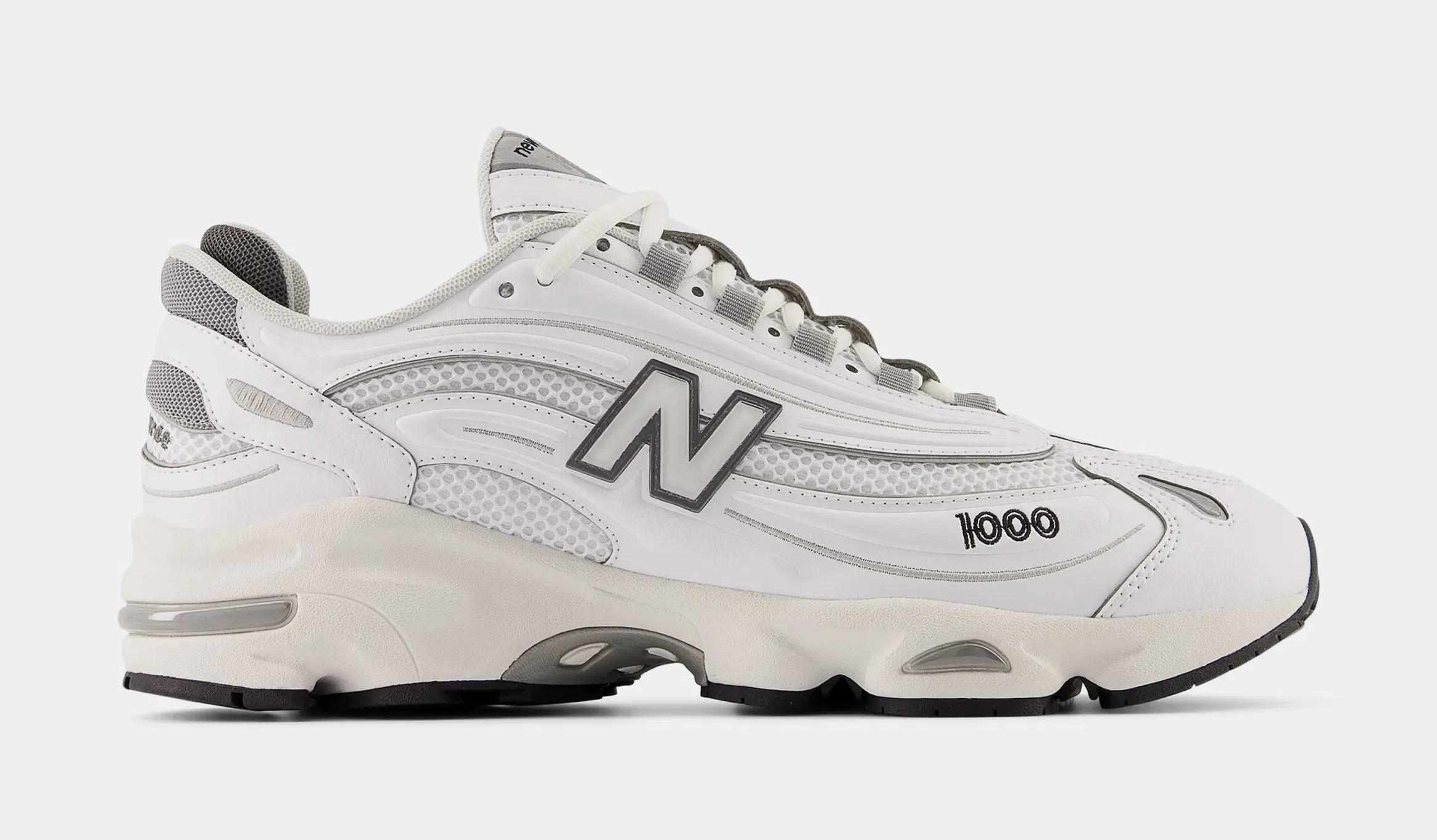 NEWBALANCE 1000 Mens Running Shoes (White/Silver)