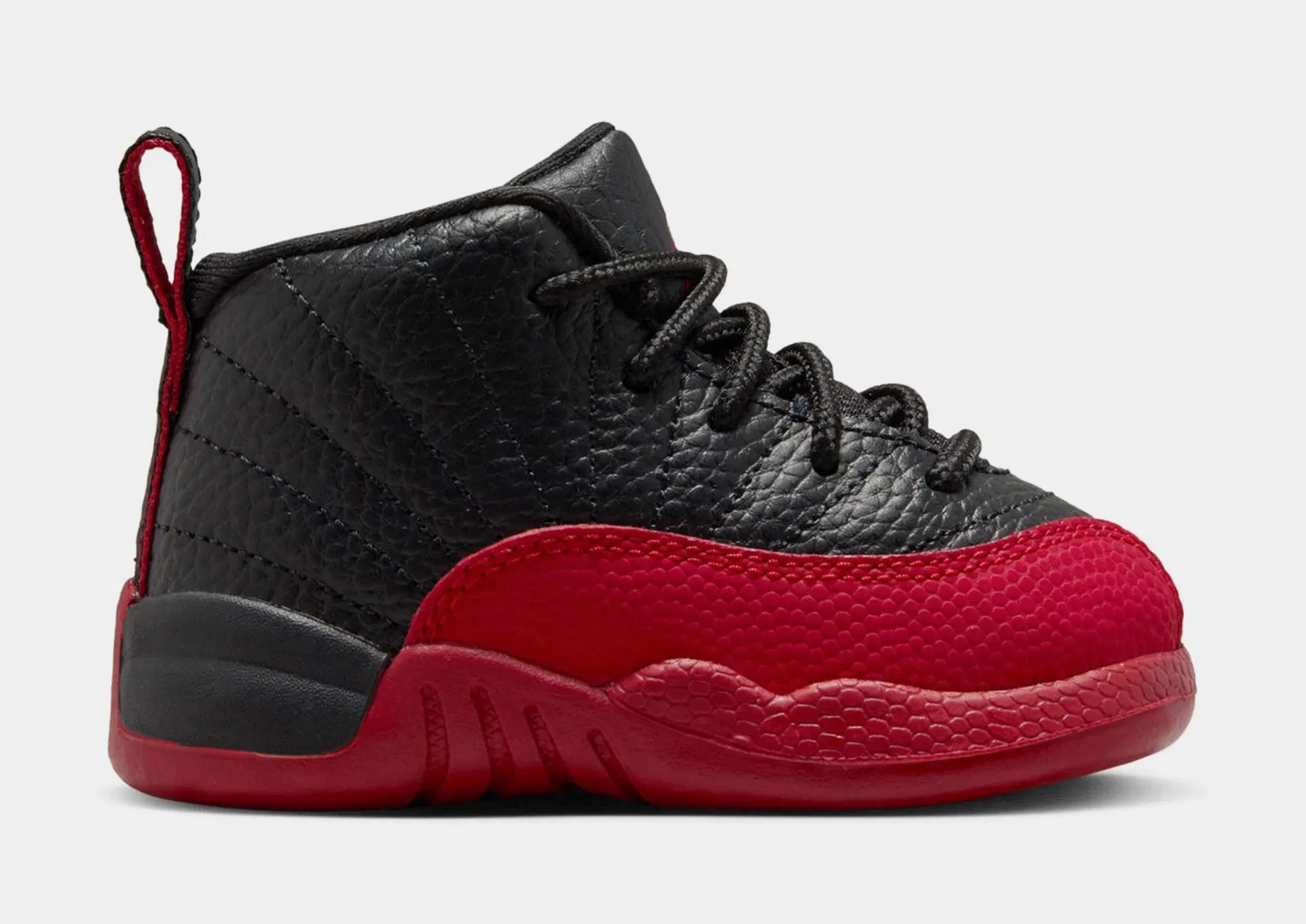 Air Jordan 12 Retro Flu Game Infant Toddler Lifestyle Shoes (Black/Varsity Red)