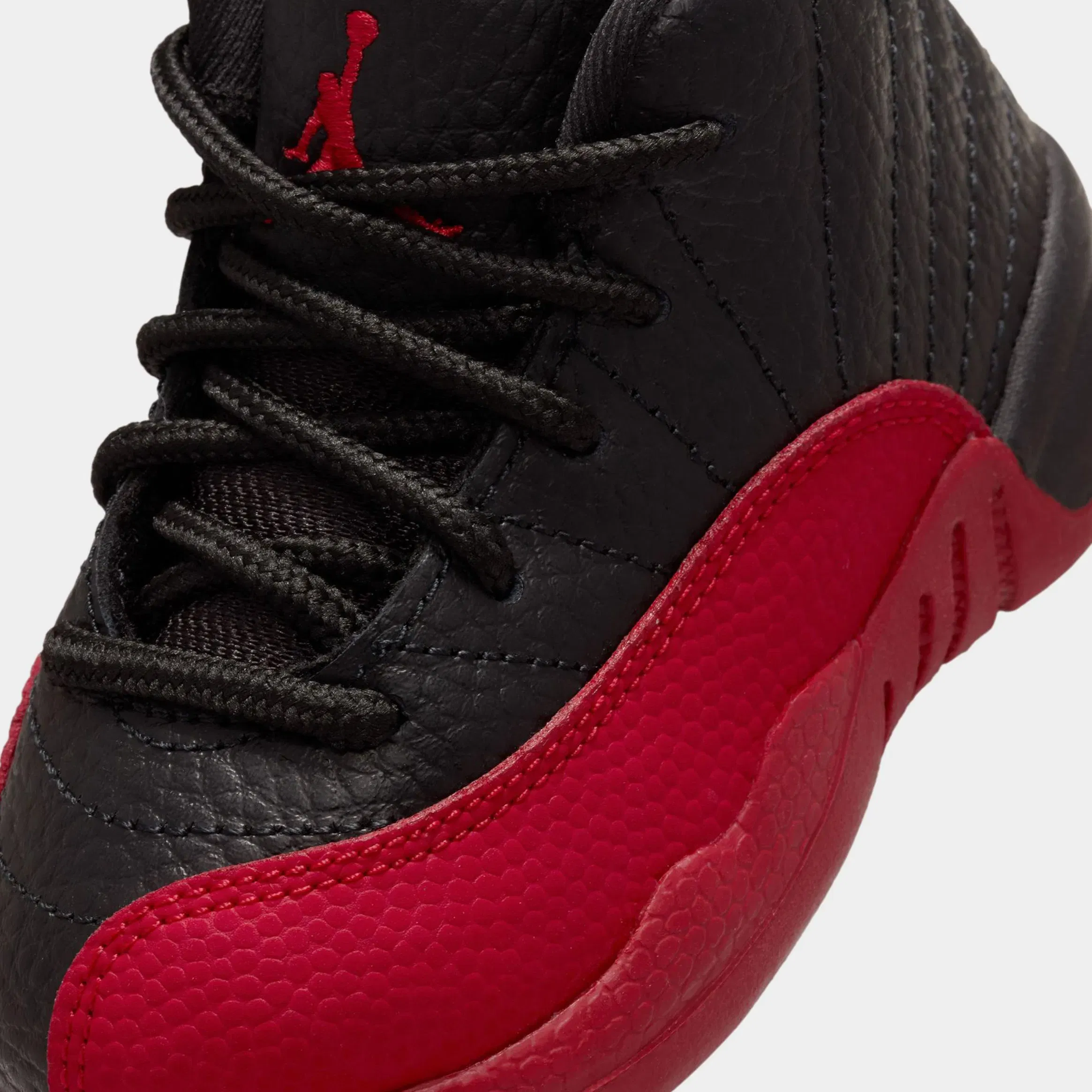 Air Jordan 12 Retro Flu Game Infant Toddler Lifestyle Shoes (Black/Varsity Red)