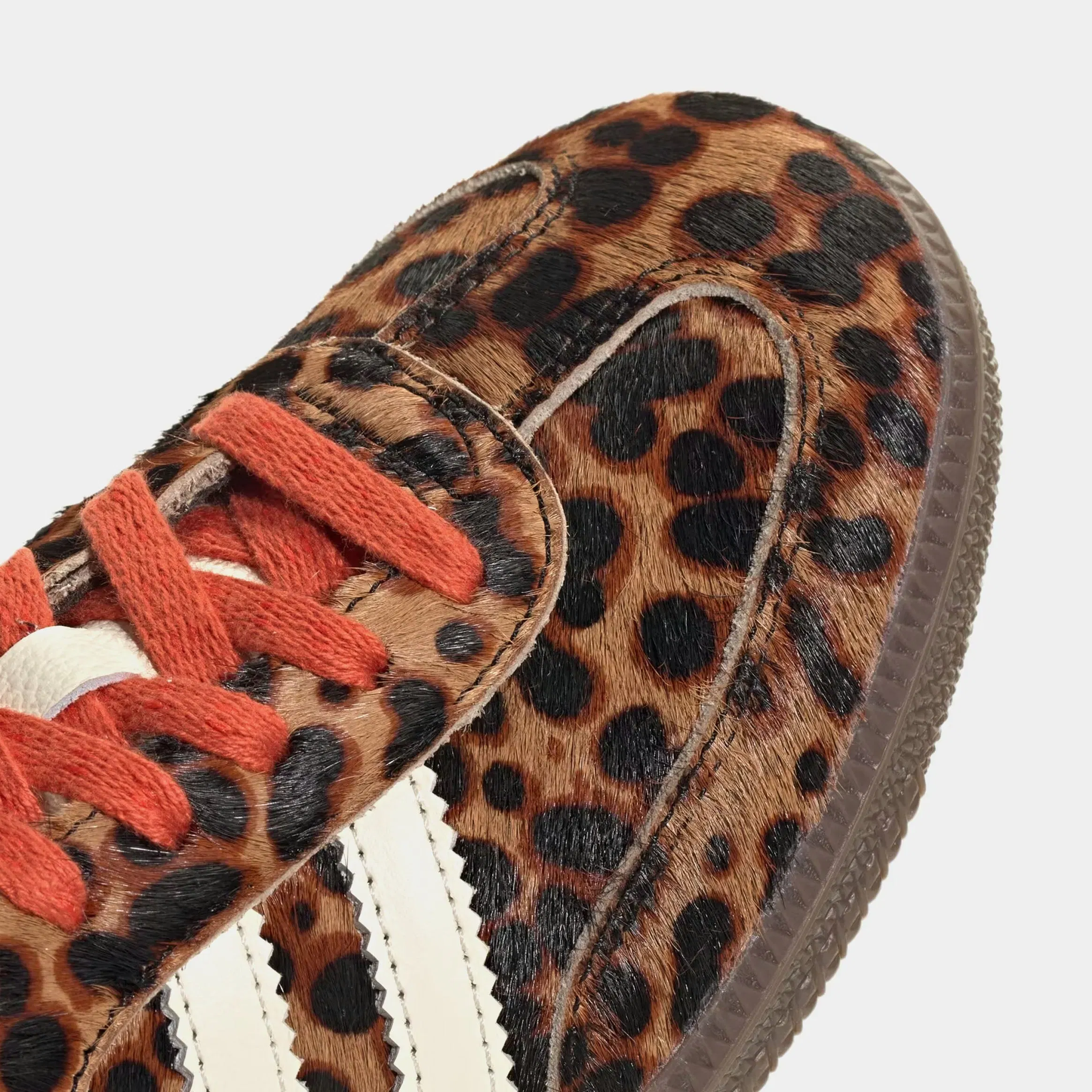 adidas Samba OG Cheetah Pack Preloved Red Womens Lifestyle Shoes (Core Black/Preloved Red/Cream White)