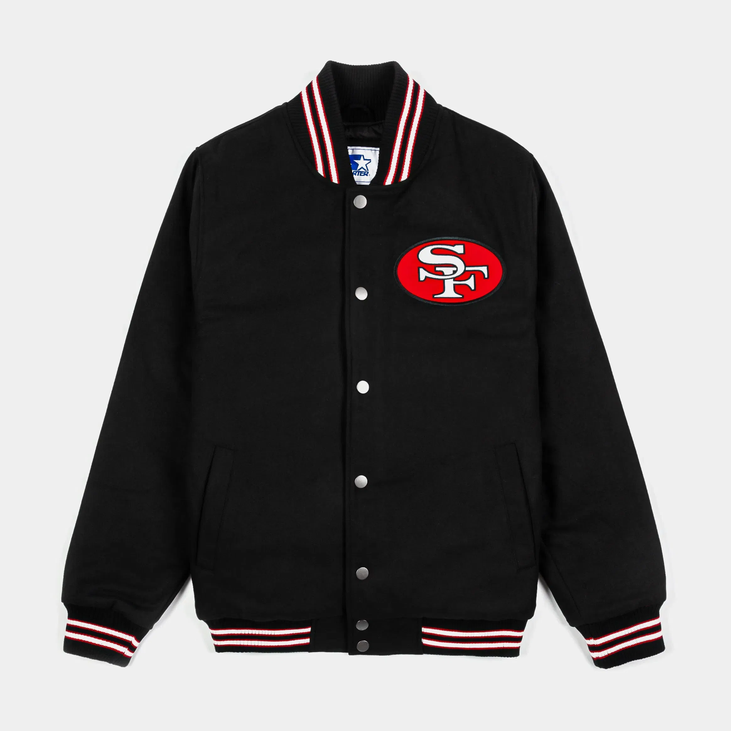 GIII/STARTER Shoe Palace Exclusive San Francisco 49ers Throwback Wool Mens Jacket (Black/Gold)