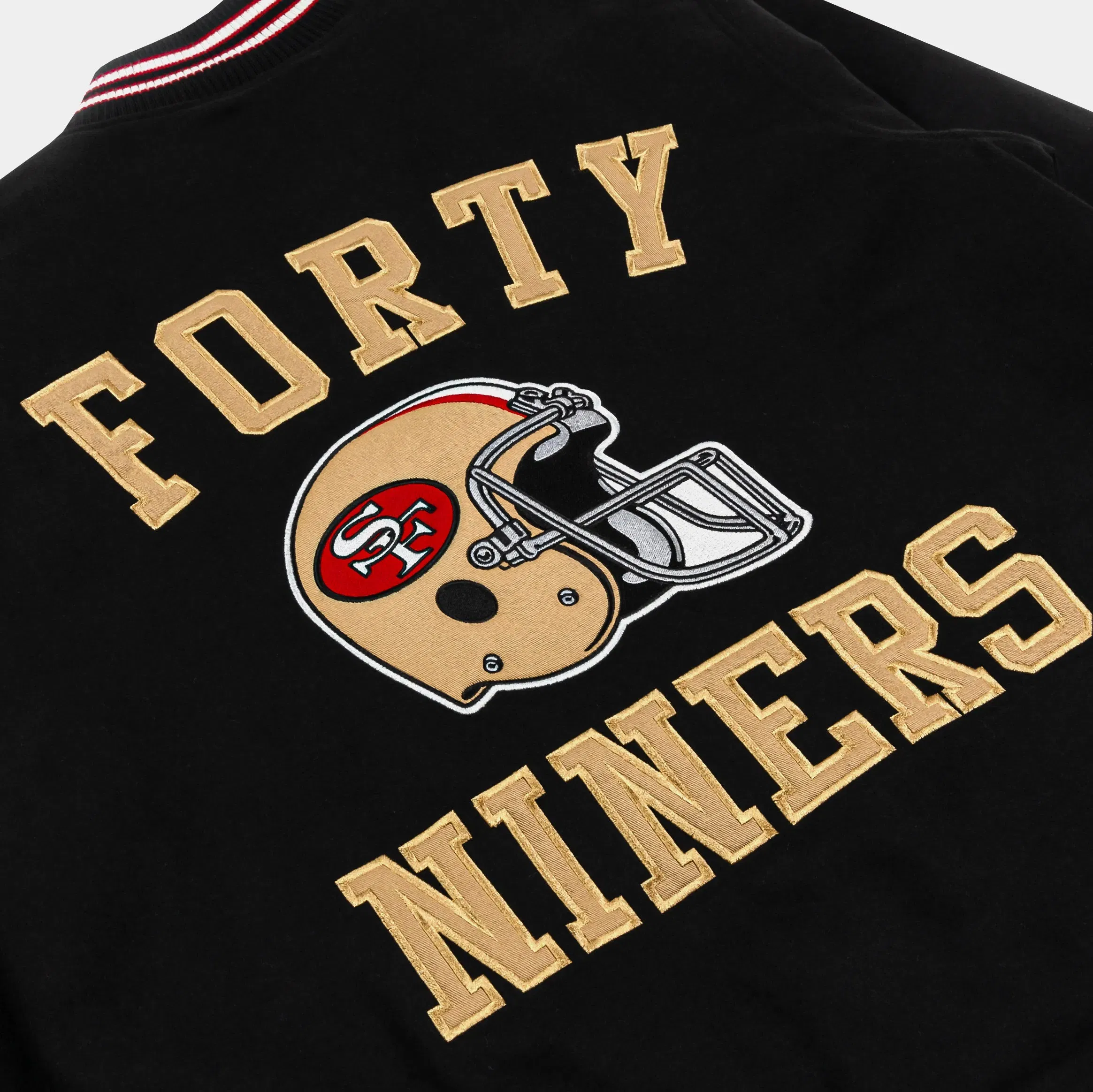 GIII/STARTER Shoe Palace Exclusive San Francisco 49ers Throwback Wool Mens Jacket (Black/Gold)