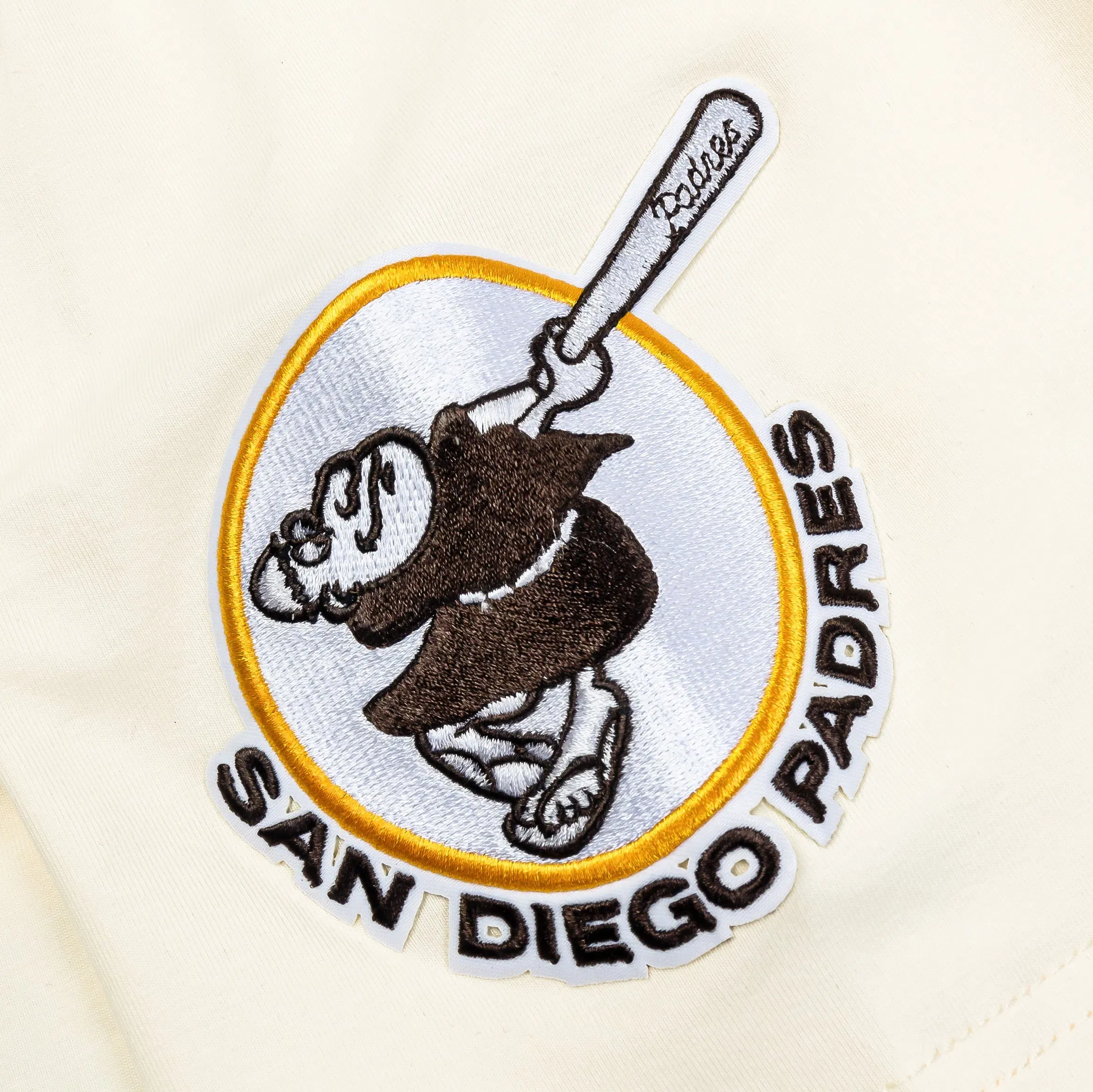 PRO STANDARD San Diego Padres Retro Cascade Ringer Mens Short Sleeve Shirt (Beige/Orange)