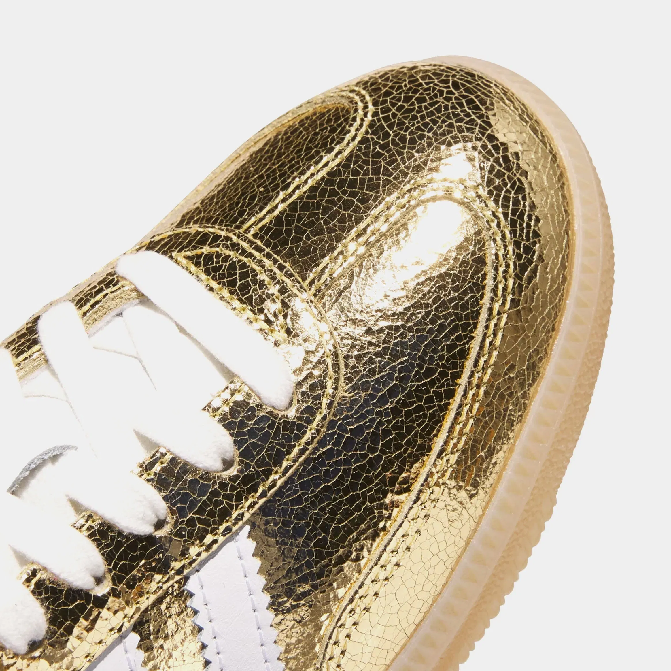 adidas Samba OG Gold Metallic Womens Lifestyle Shoes (Gold Metallic/White/Core White)