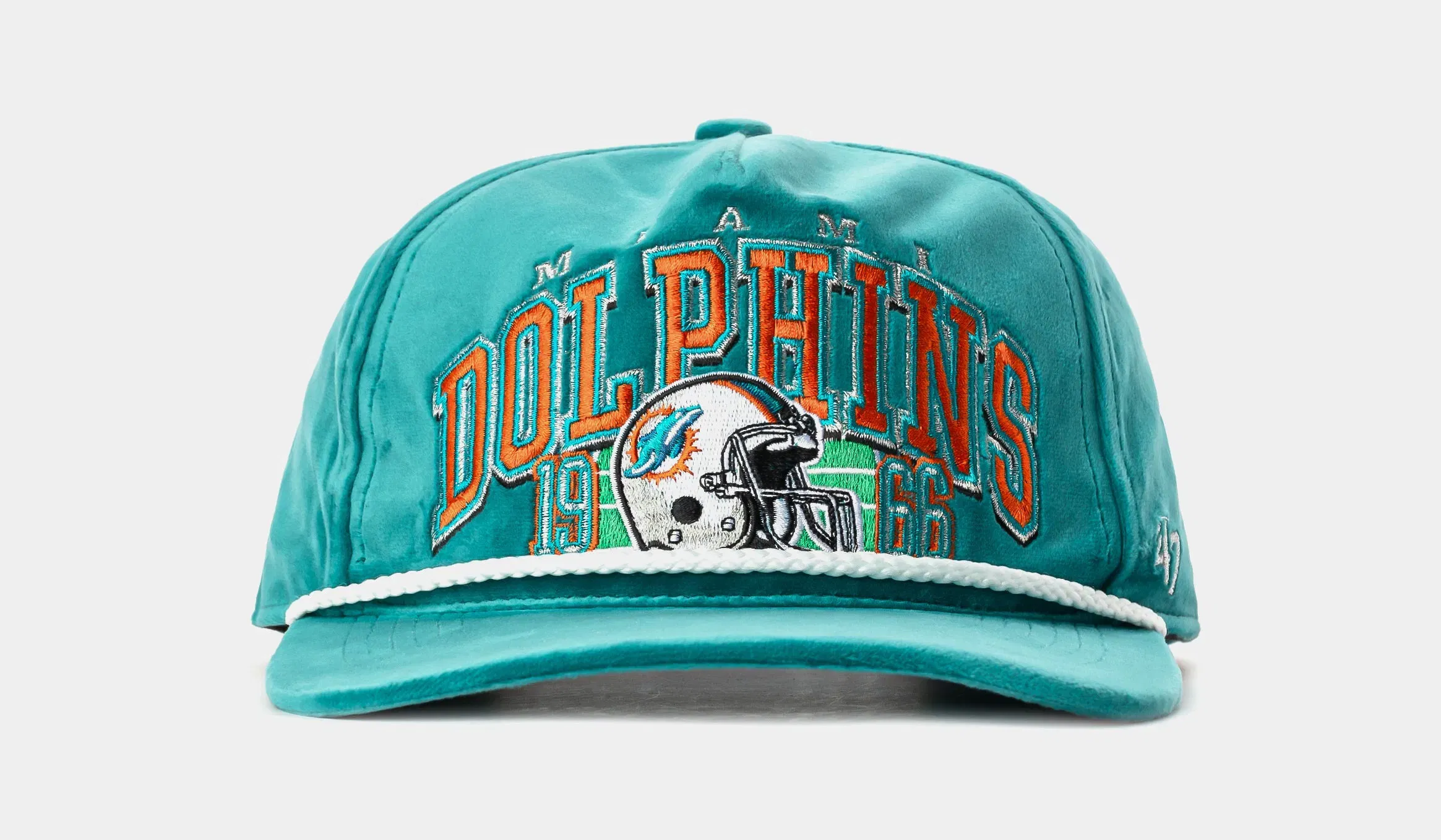 47 BRAND Miami Dolphins Go Big Hitch Snapback Mens Hat (Teal/Orange)