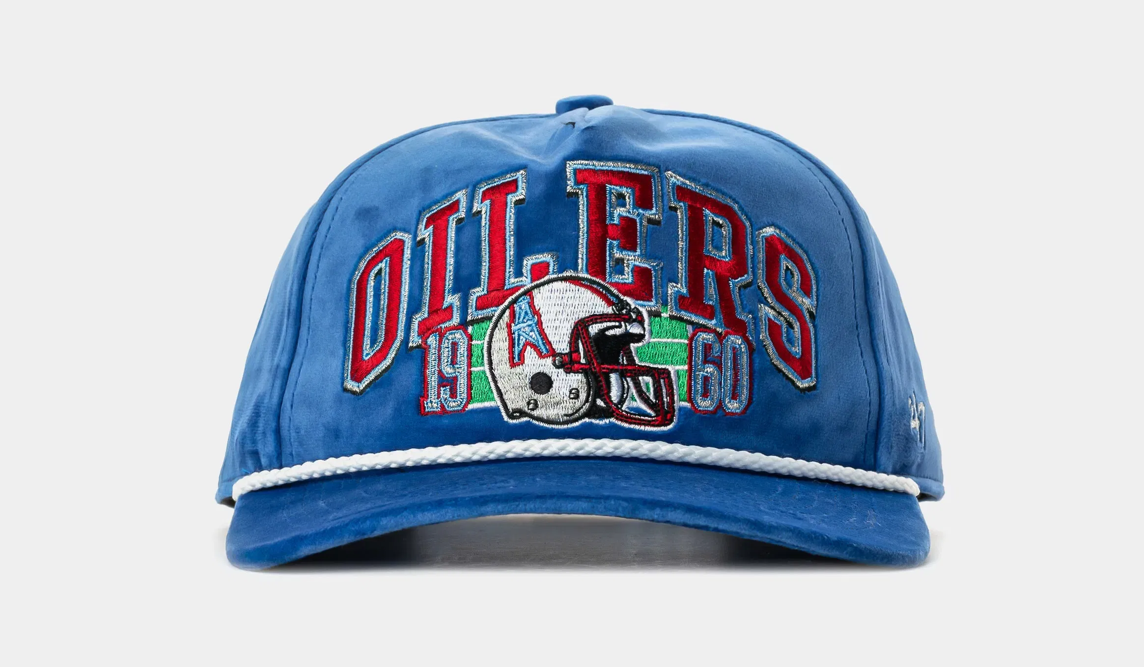 47 BRAND Houston Oilers Go Big Hitch Snapback Mens Hat (Blue/White)