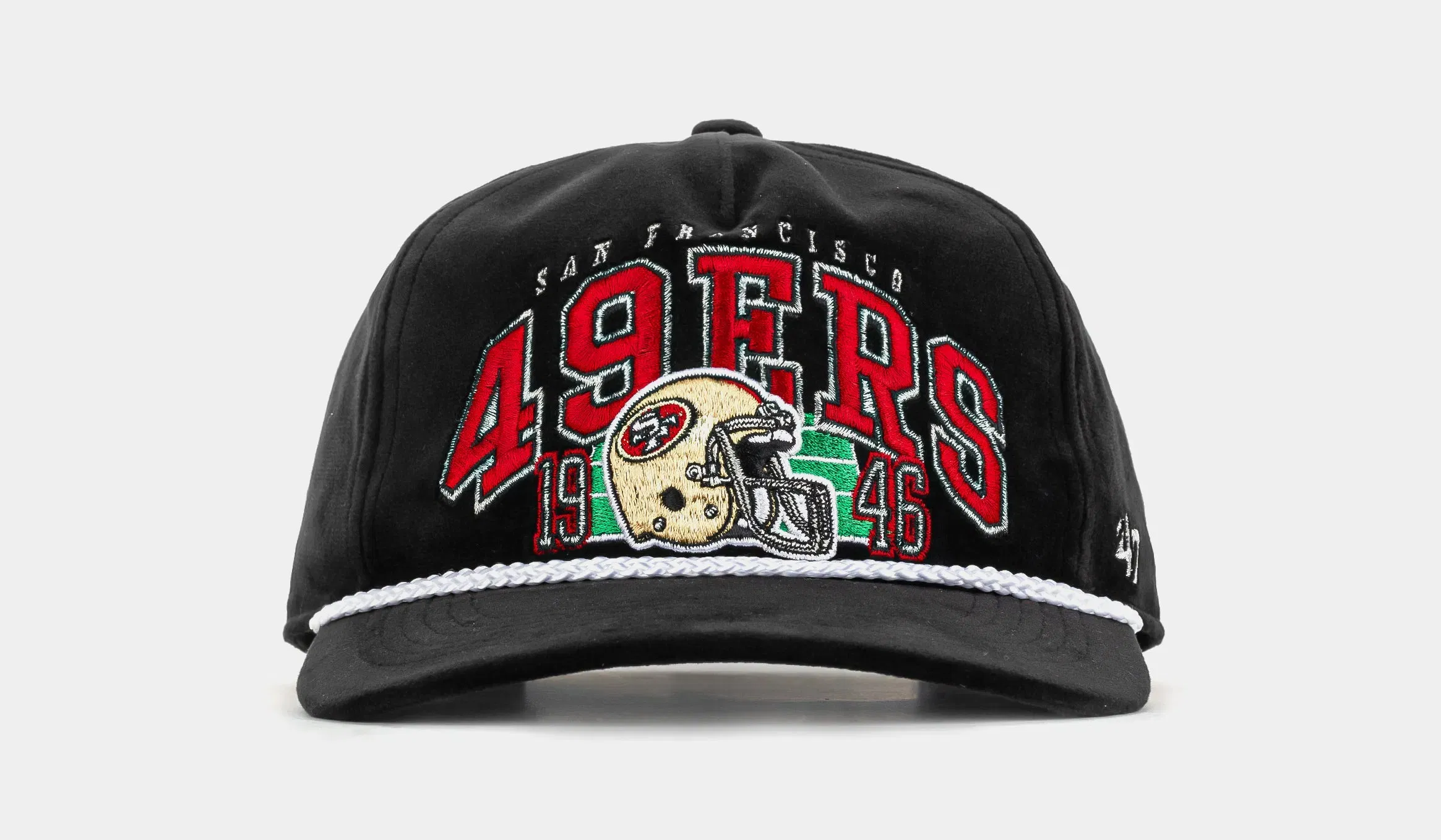 47 BRAND San Francisco 49ers Go Big Hitch Snapback Mens Hat (Black/Green)