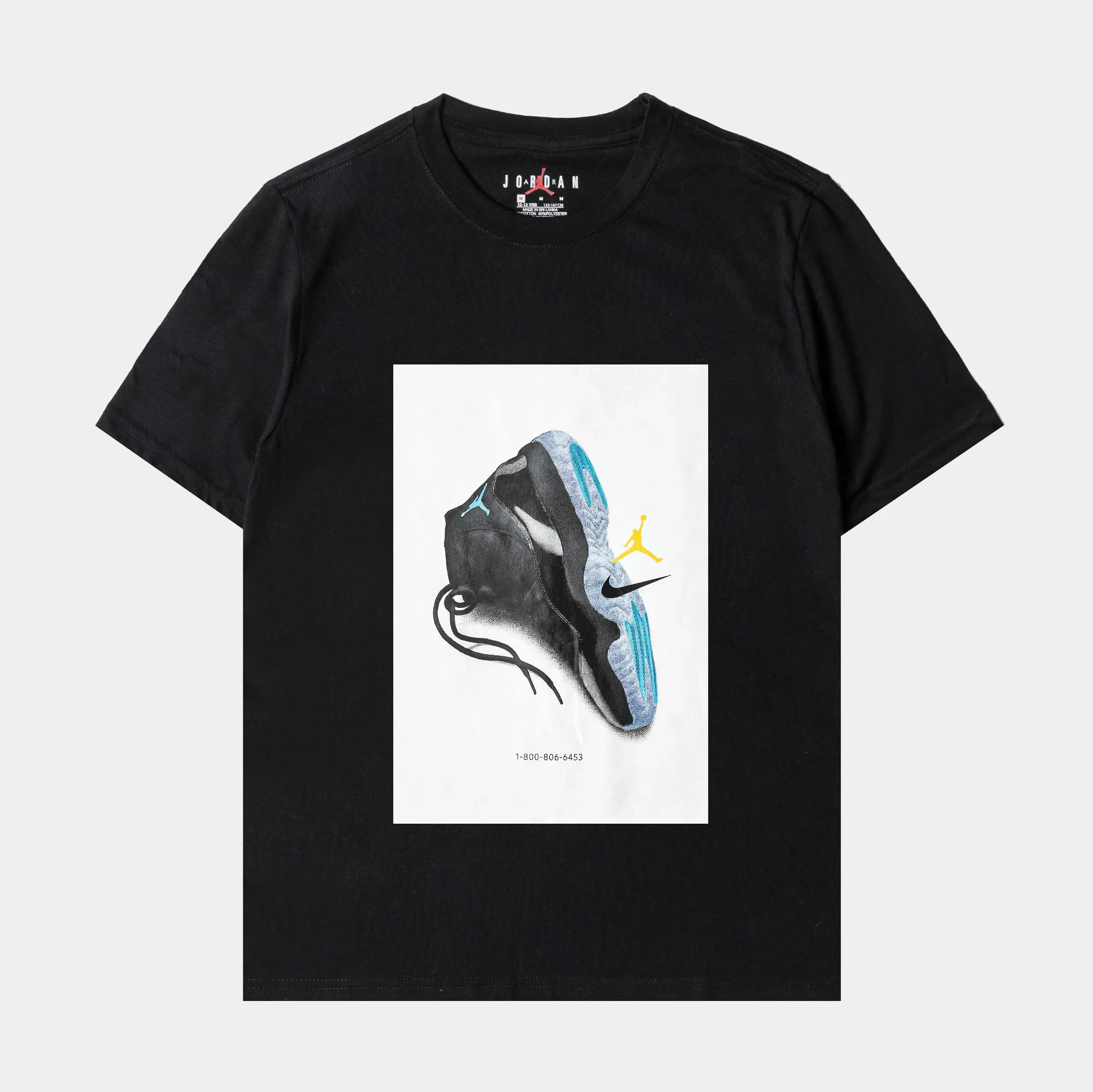 Air Jordan AJ11 Gamma Grade School Short Sleeve Shirt (Black)