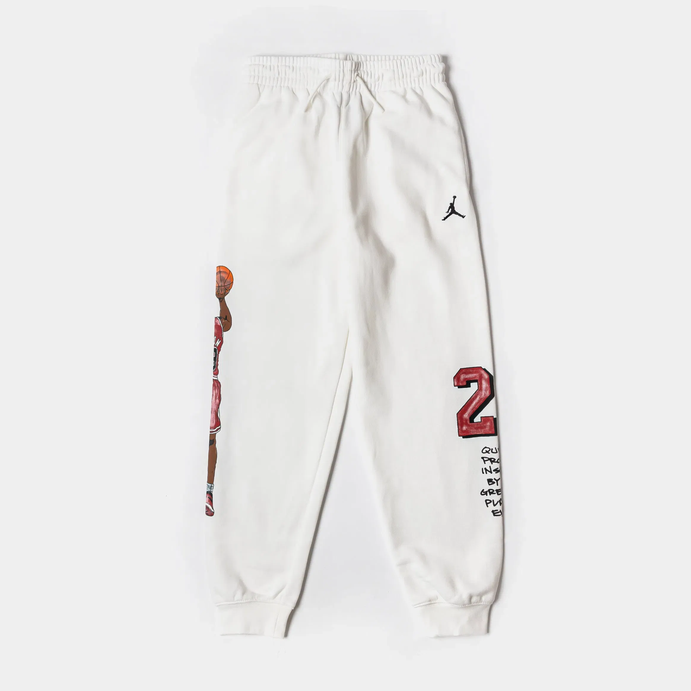 Air Jordan Sketch Fleece Grade School Pants (Sail)