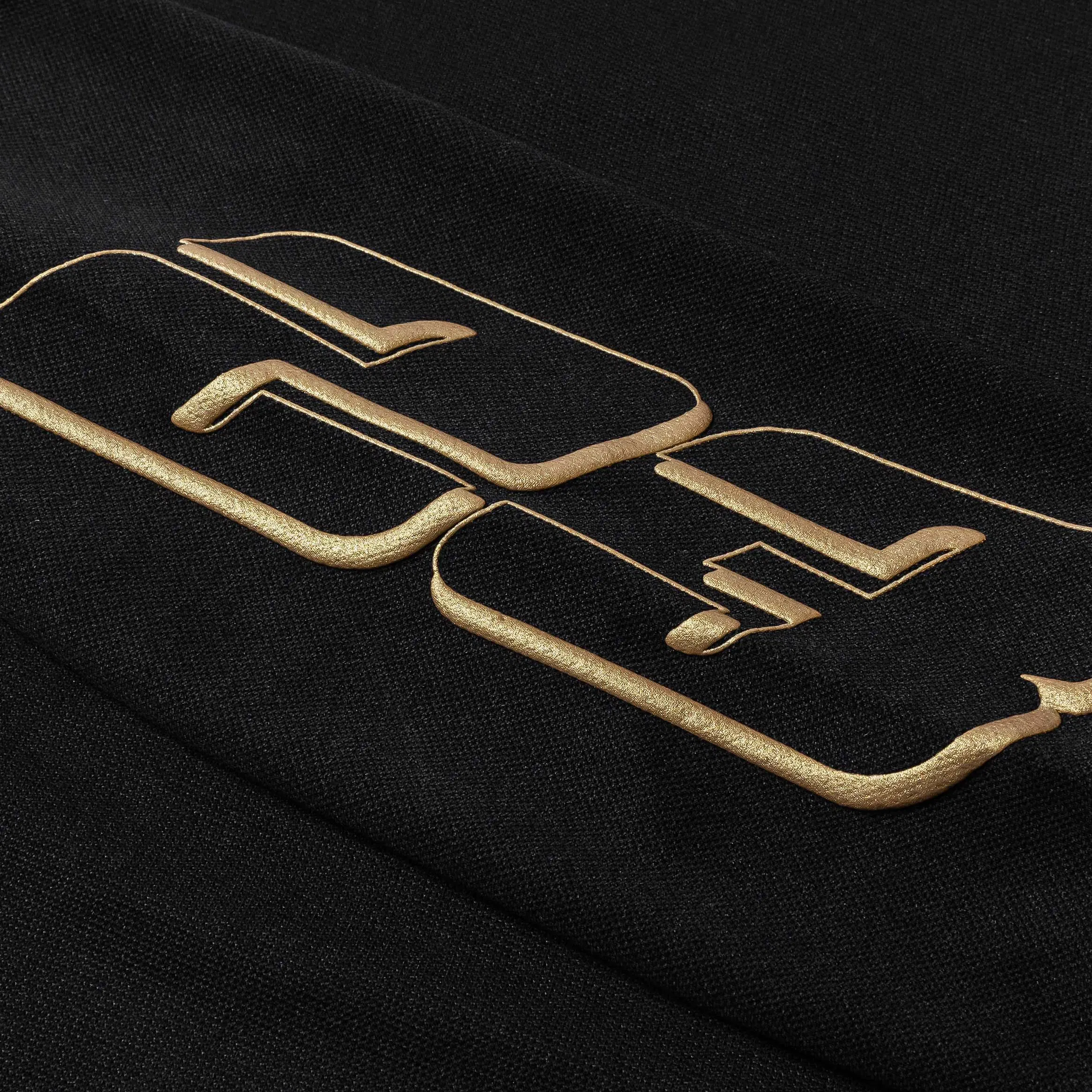 Air Jordan Mountainside Dri Fit Long Sleeve Grade School Jersey (Black/Gold)