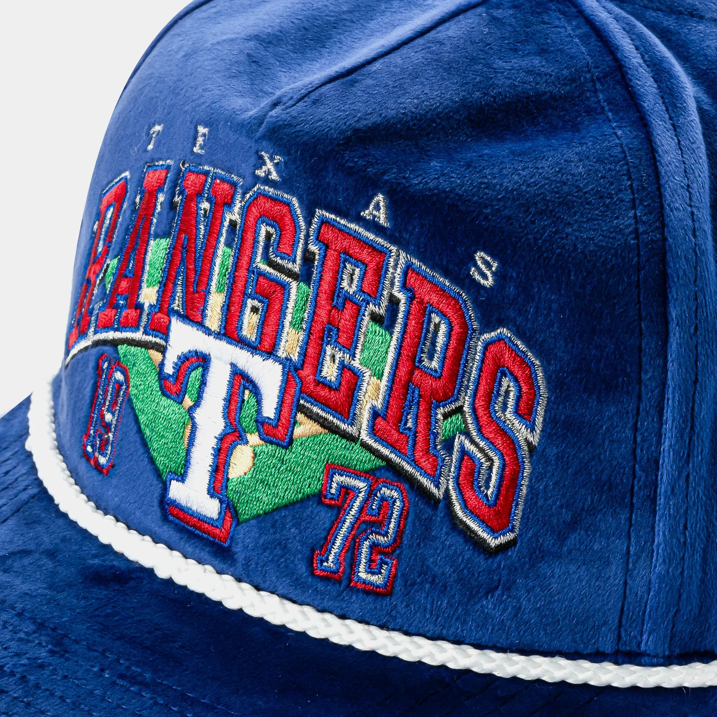47 BRAND Texas Rangers Go Big Hitch Snapback Mens Hat (Blue/Red)