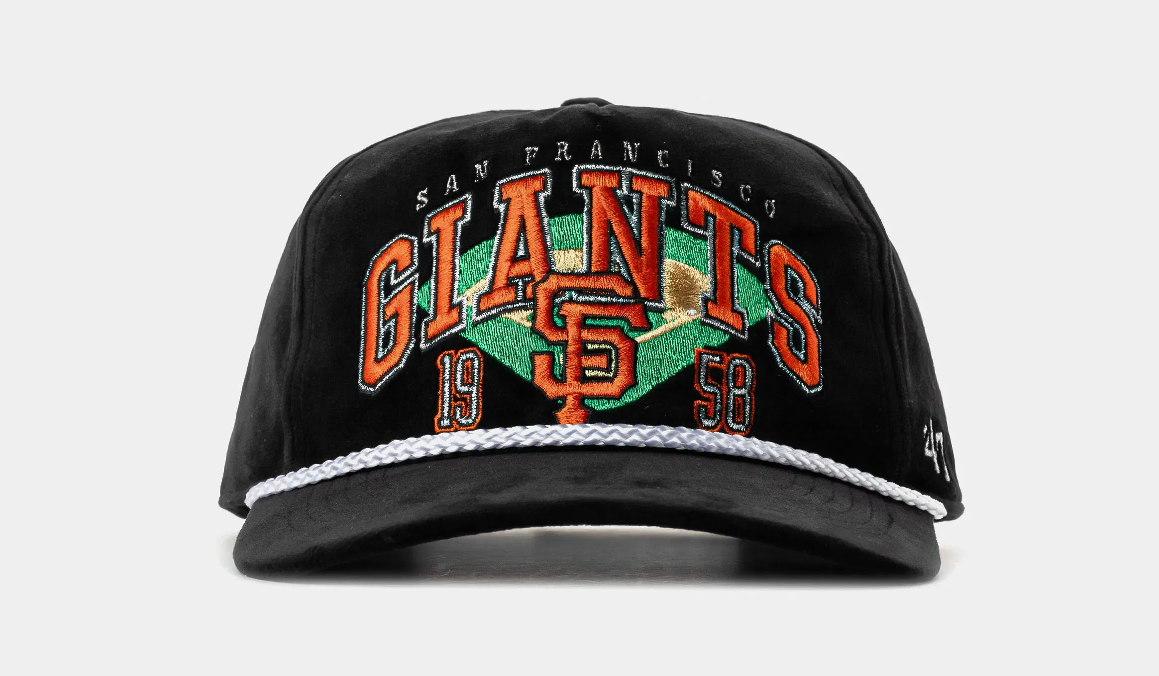 47 BRAND San Francisco Giants Go Big Hitch Snapback Mens Hat (Black/Orange)
