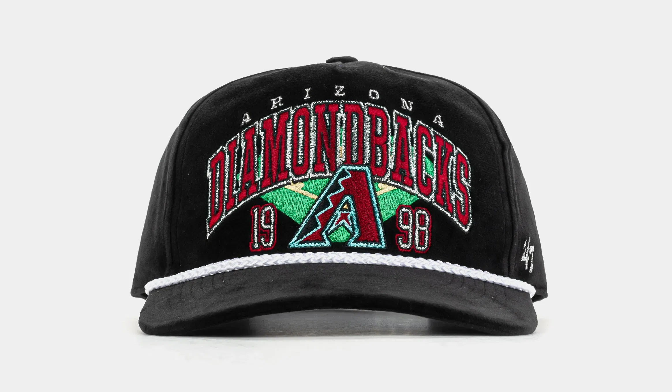 47 BRAND Arizona Diamondbacks Go Big Hitch Snapback Mens Hat (Black/Red)