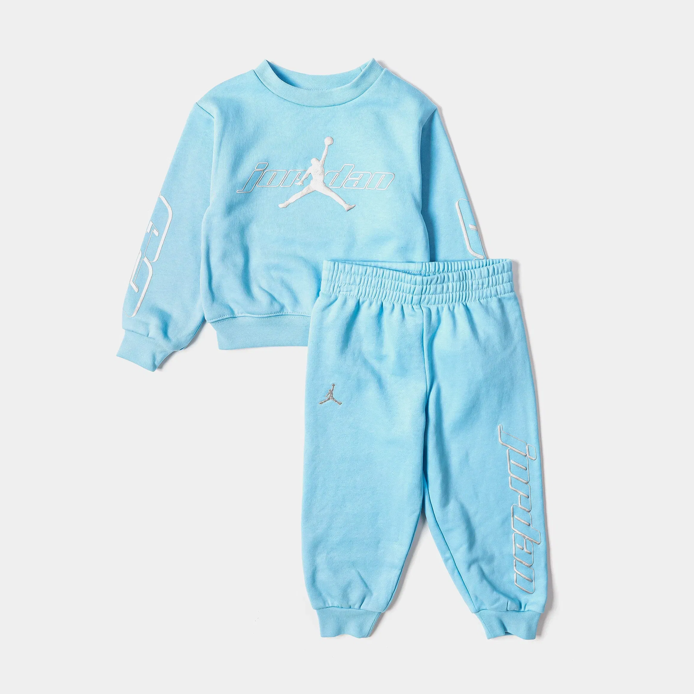 Air Jordan Mountainside Fleece Crew Preschool Set (Blue/Silver)