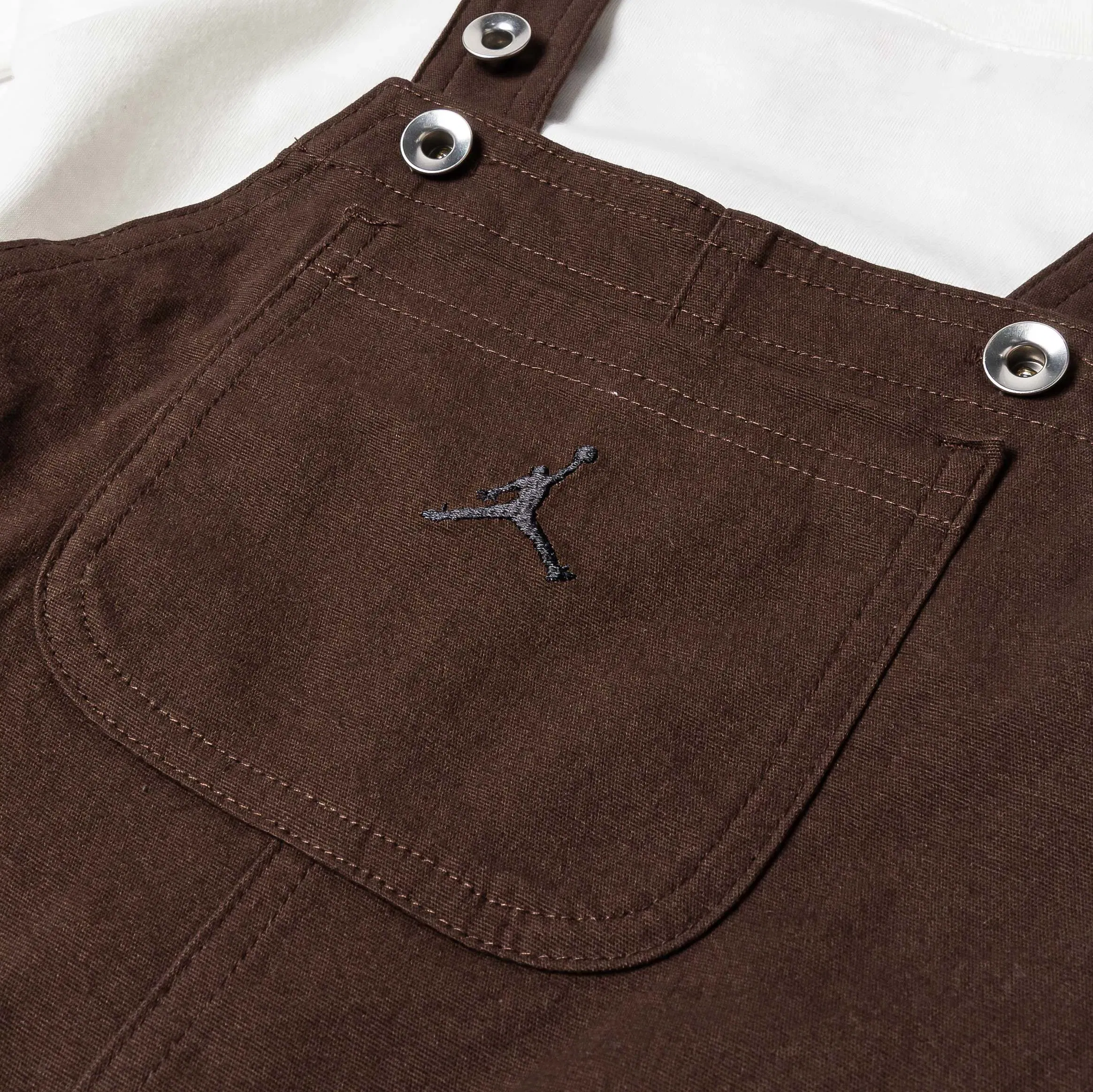 Air Jordan MVP 2-Piece Overalls Preschool Set (Baroque Brown)