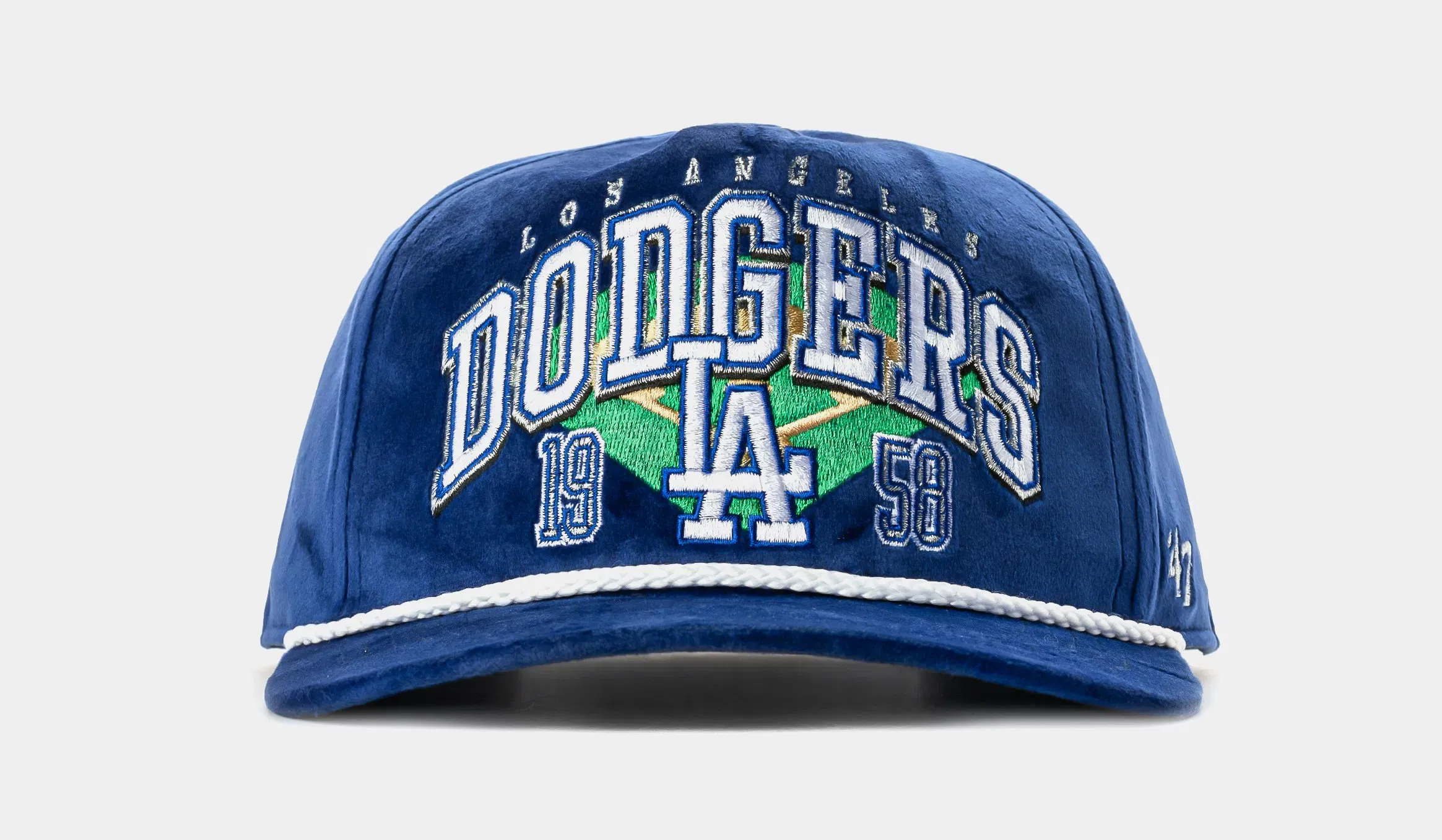 47 BRAND Los Angeles Dodgers Go Big Hitch Snapback Mens Hat (Blue/White)