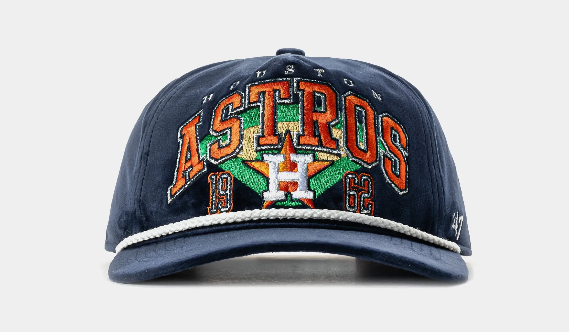47 BRAND Houston Astros Go Big Hitch Snapback Mens Hat (Navy/White)