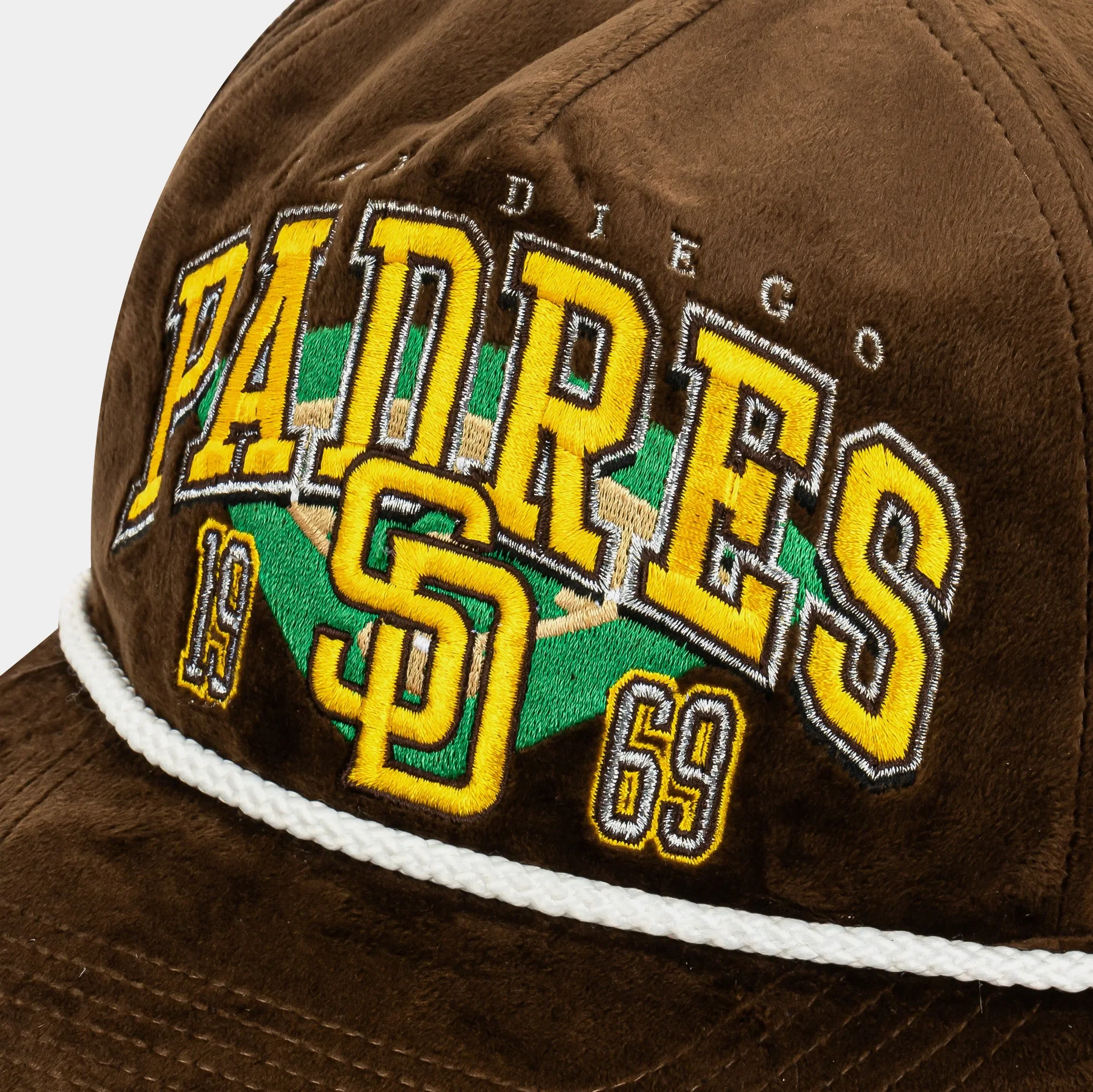 47 BRAND San Diego Padres Go Big Hitch Snapback Mens Hat (Brown/Yellow)