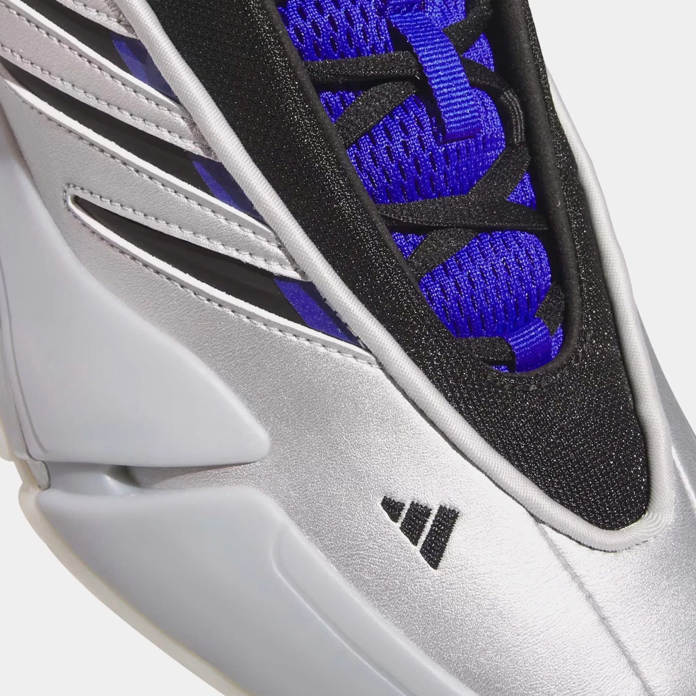 adidas Dame 9 Mens Basketball Shoes (Silver Metallic/Core Black/Lucid Blue)