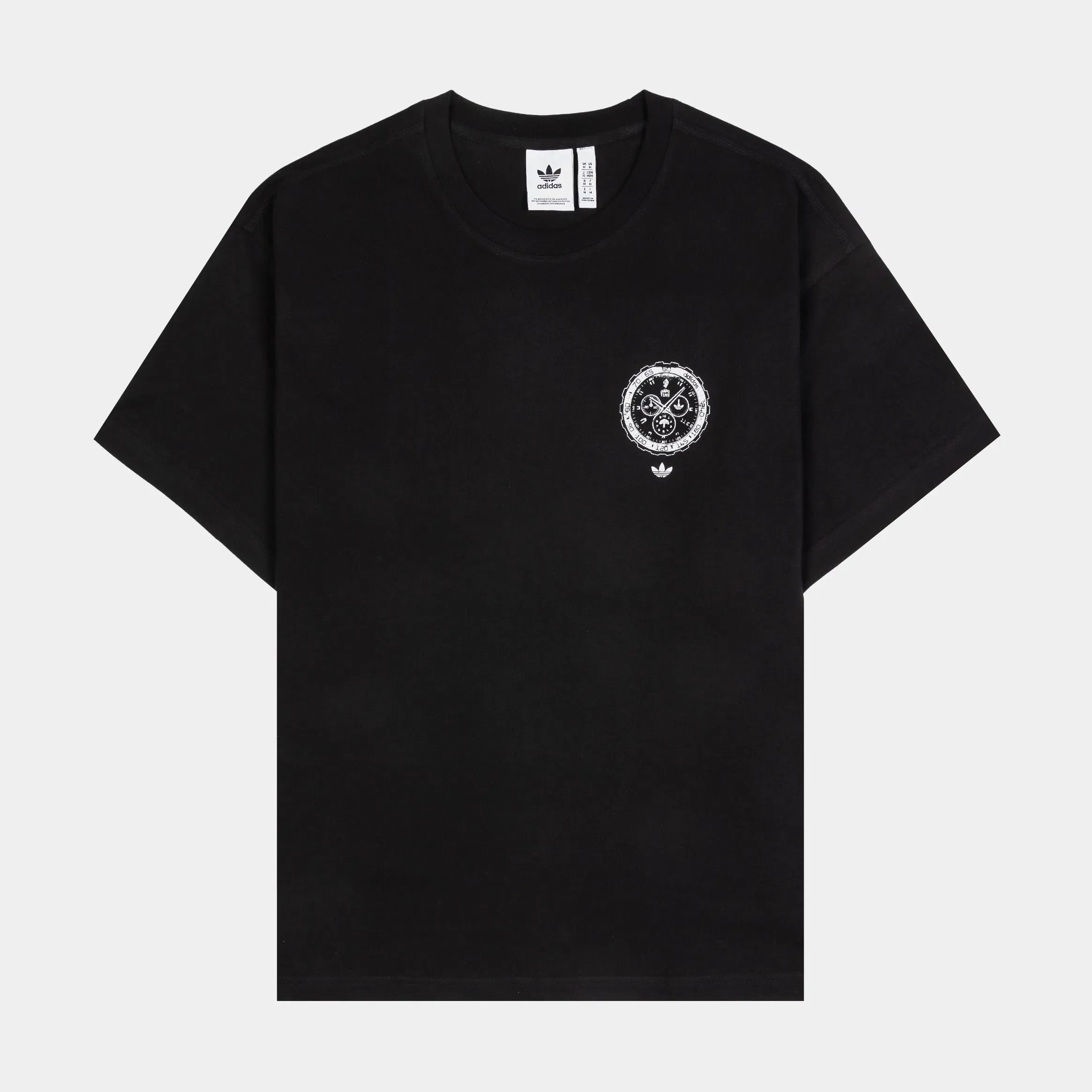adidas Shoe Palace Exclusive Dame Time Mens Short Sleeve Shirt (Black/White)