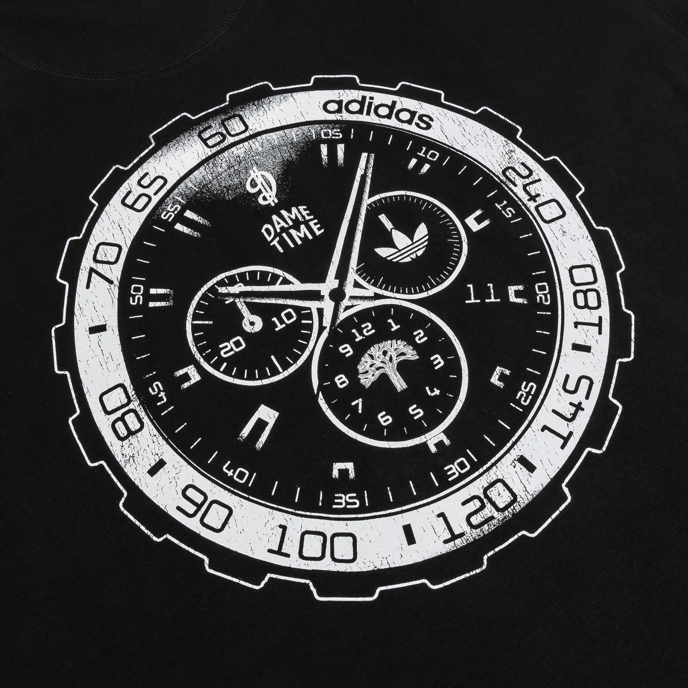 adidas Shoe Palace Exclusive Dame Time Mens Short Sleeve Shirt (Black/White)