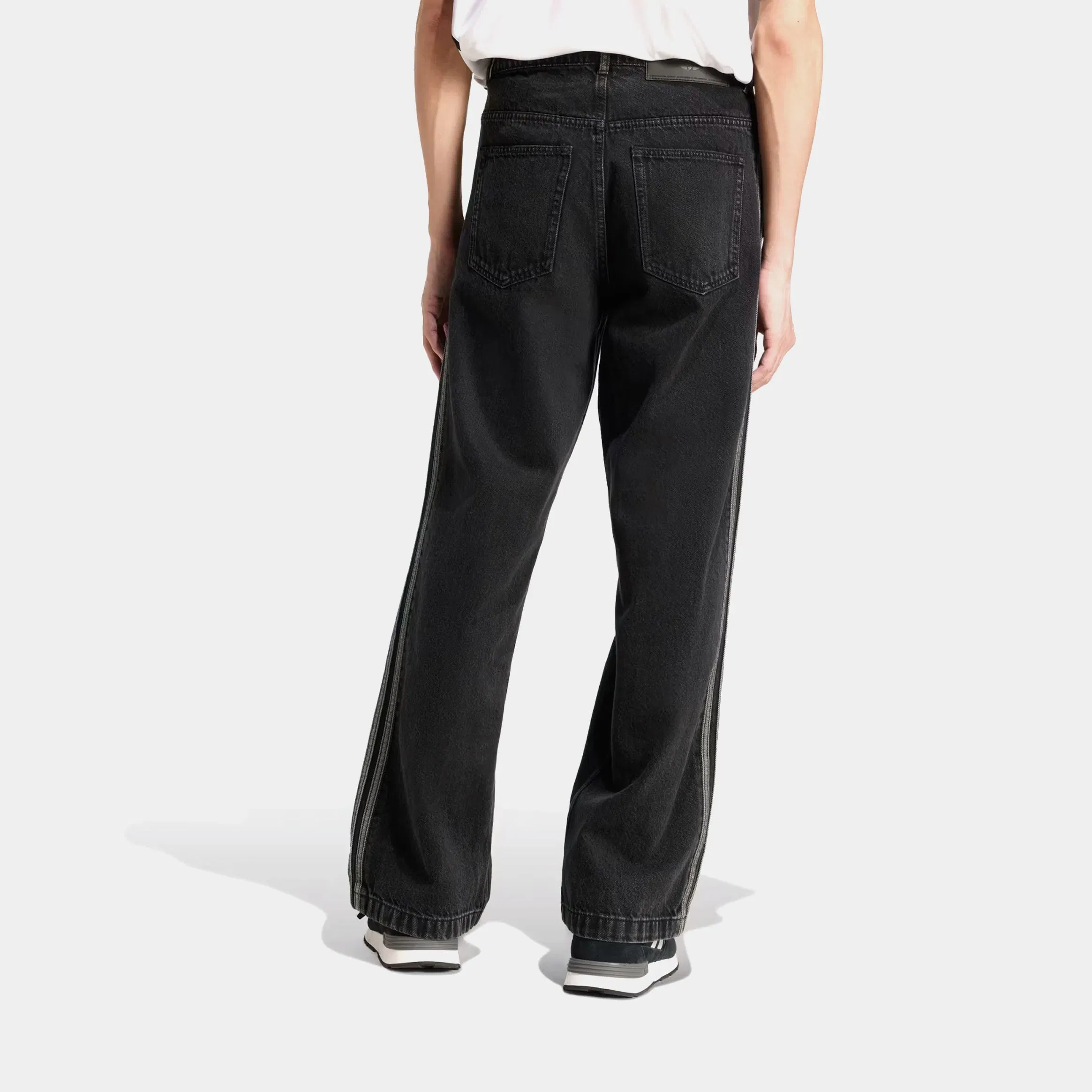 adidas Adicolor Denim Firebird Mens Pants (True Black Denim)