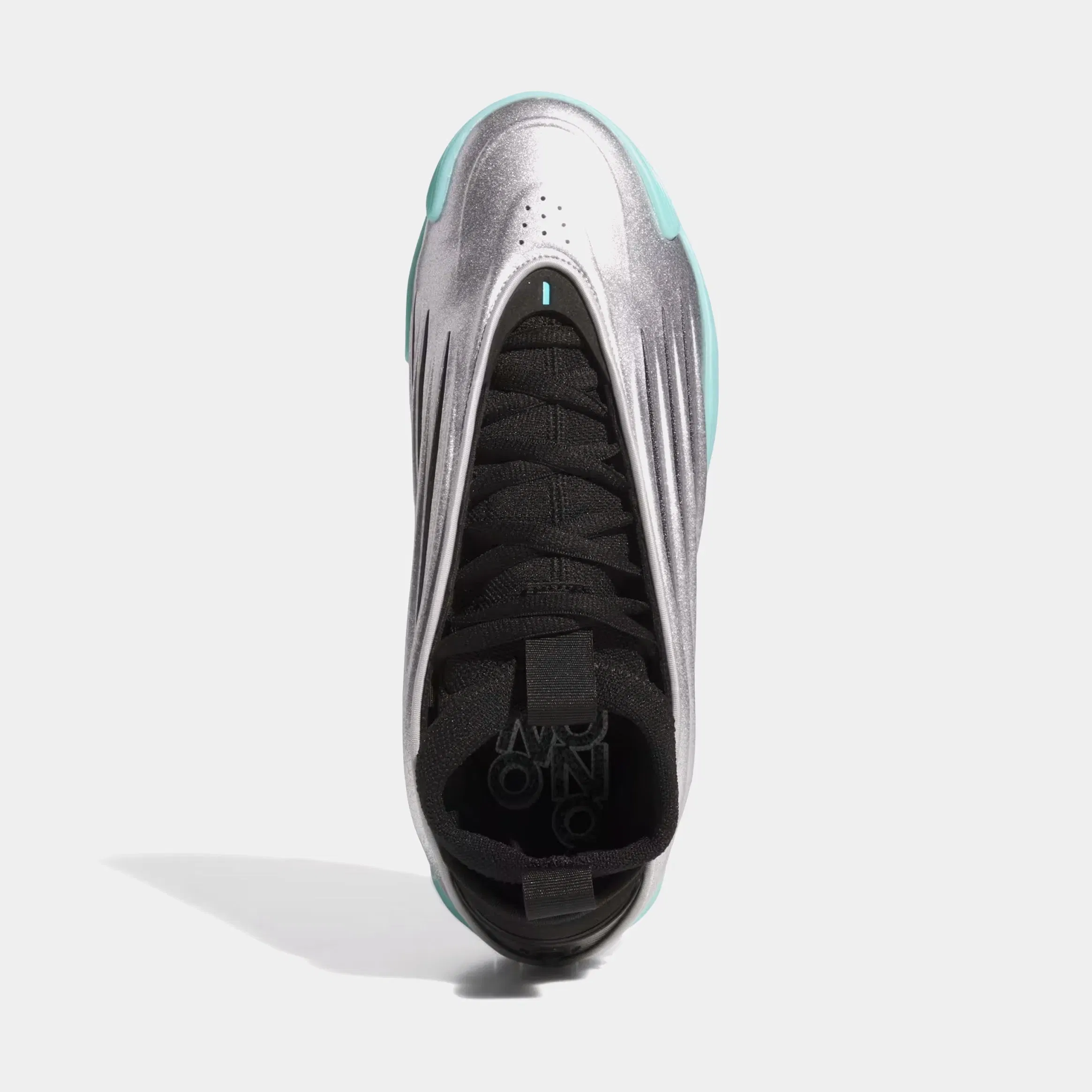 adidas Harden Volume 9 Mens Basketball Shoes (Silver Metallic/Core Black/Flash Aqua)