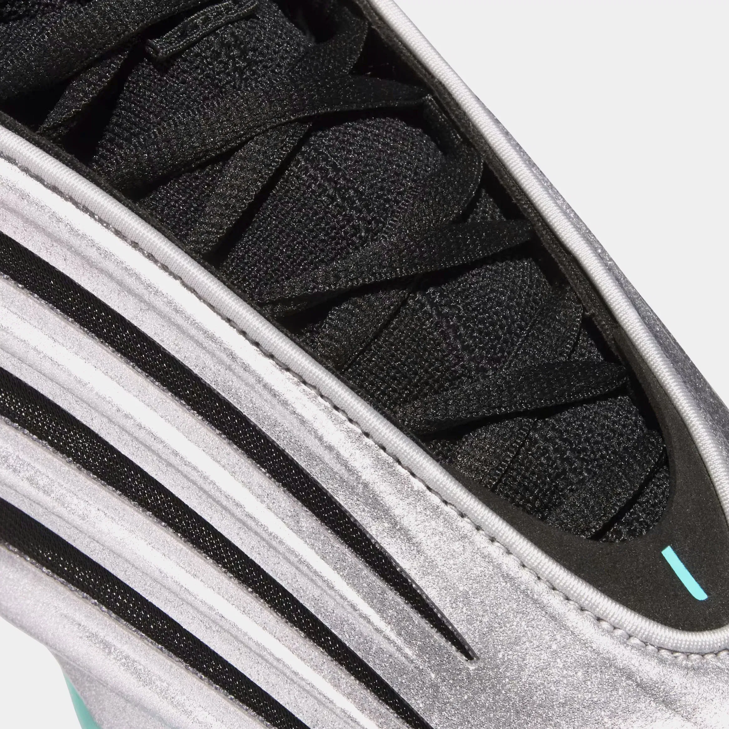 adidas Harden Volume 9 Mens Basketball Shoes (Silver Metallic/Core Black/Flash Aqua)