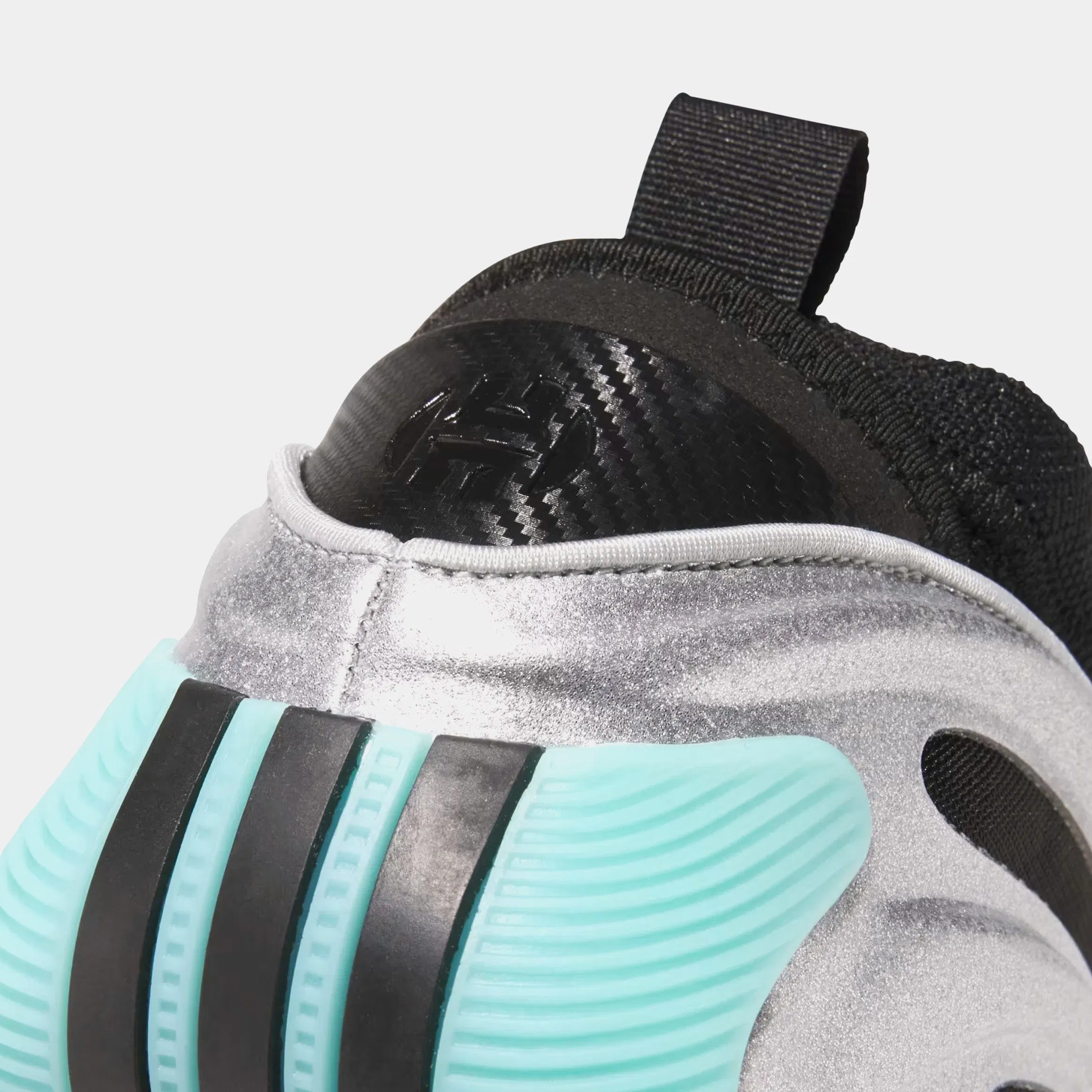 adidas Harden Volume 9 Mens Basketball Shoes (Silver Metallic/Core Black/Flash Aqua)