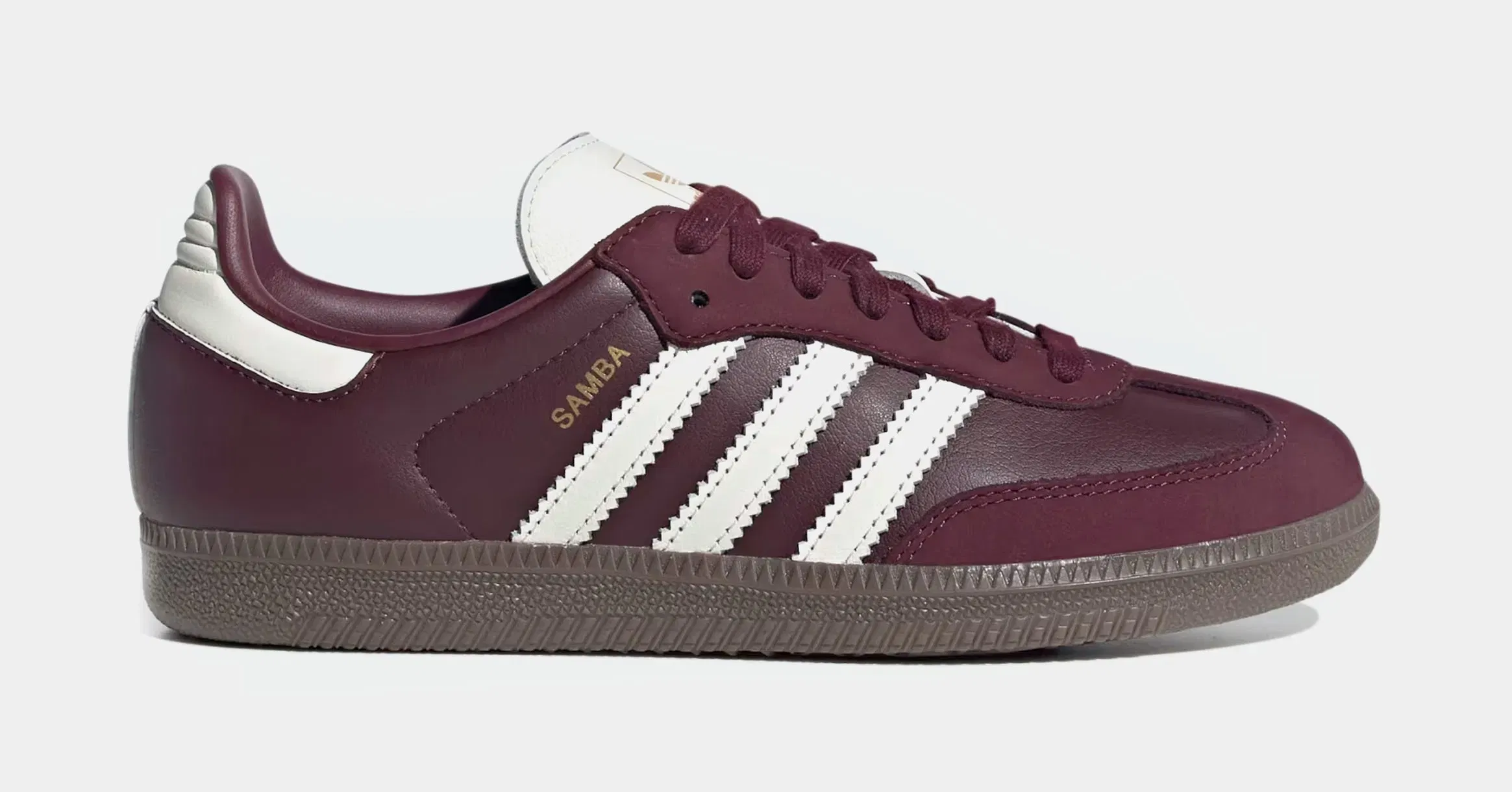 adidas Samba OG Womens Lifestyle Shoes (Maroon/Off White/Gum)