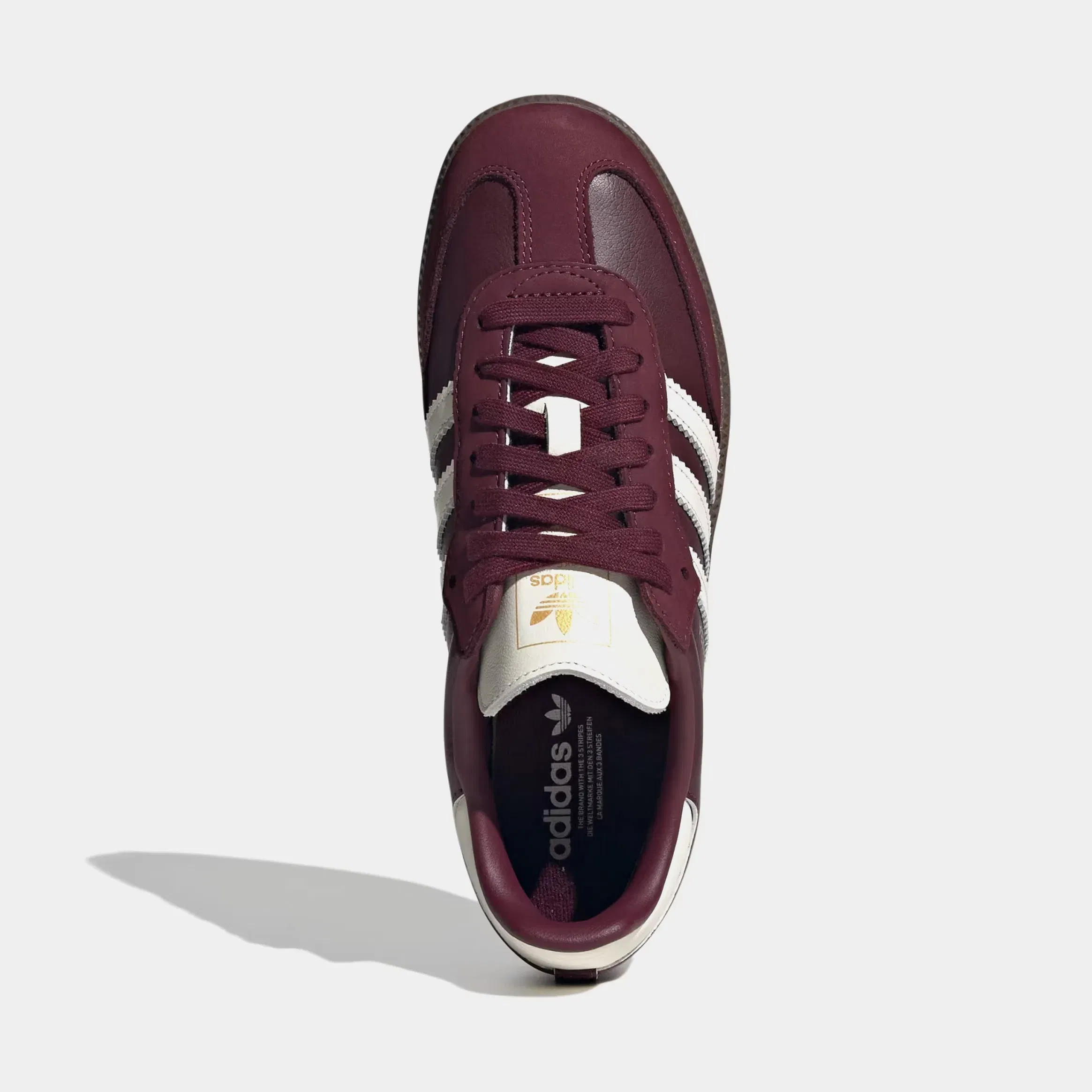 adidas Samba OG Womens Lifestyle Shoes (Maroon/Off White/Gum)