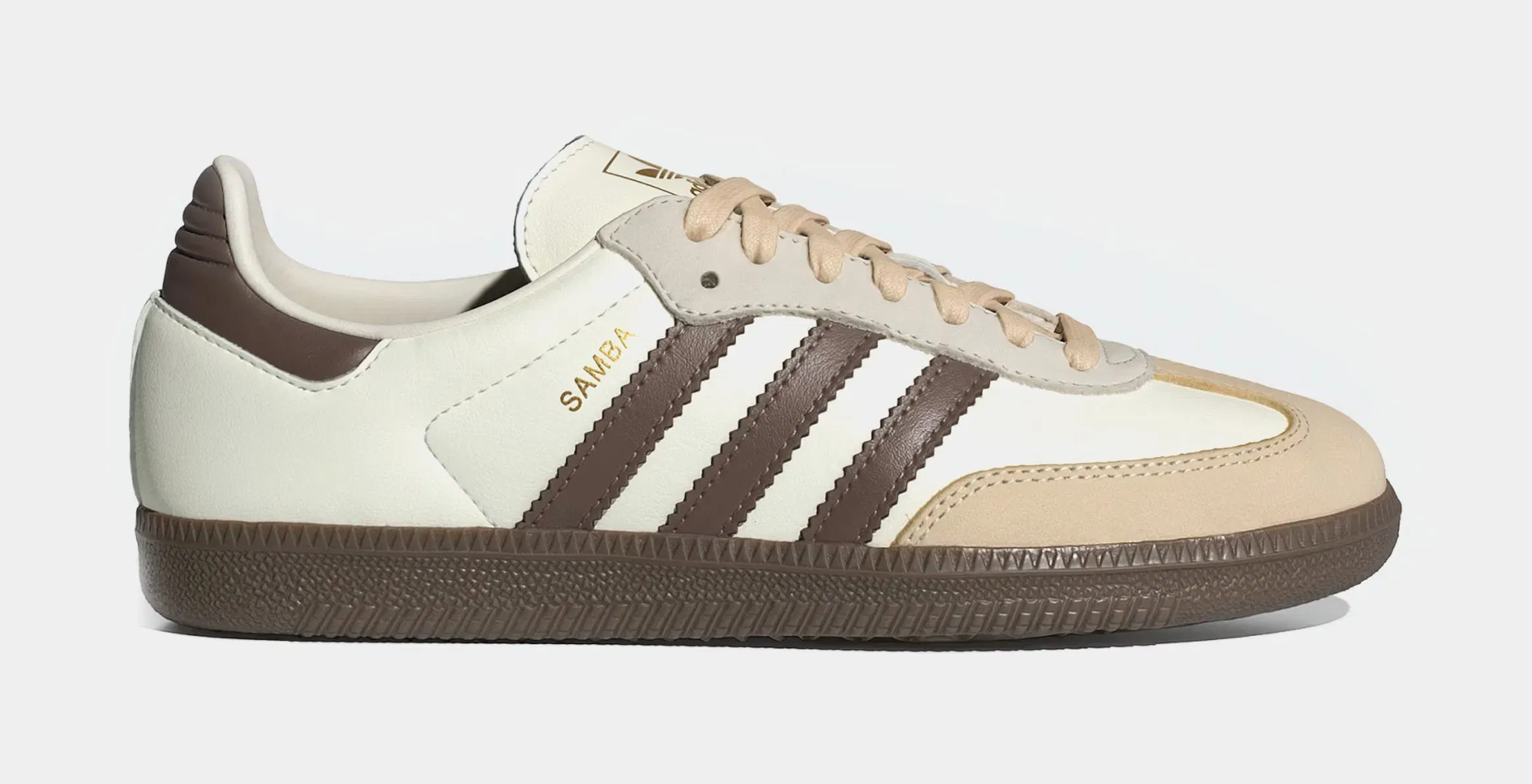 adidas Samba OG Womens Lifestyle Shoes (Off White/Earth Strata/Gum)